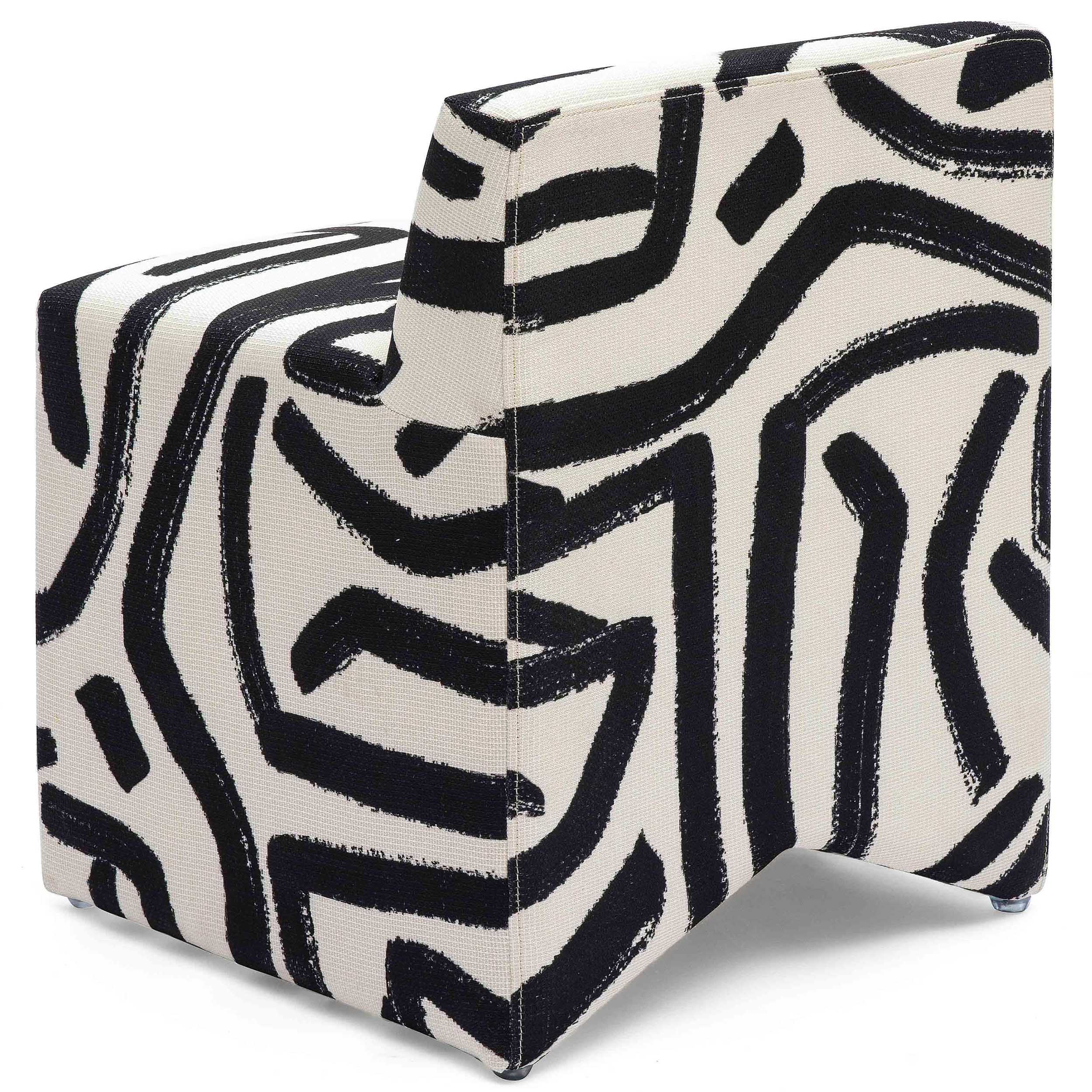 Pippa Stool, Black Brushstroke - Image 3