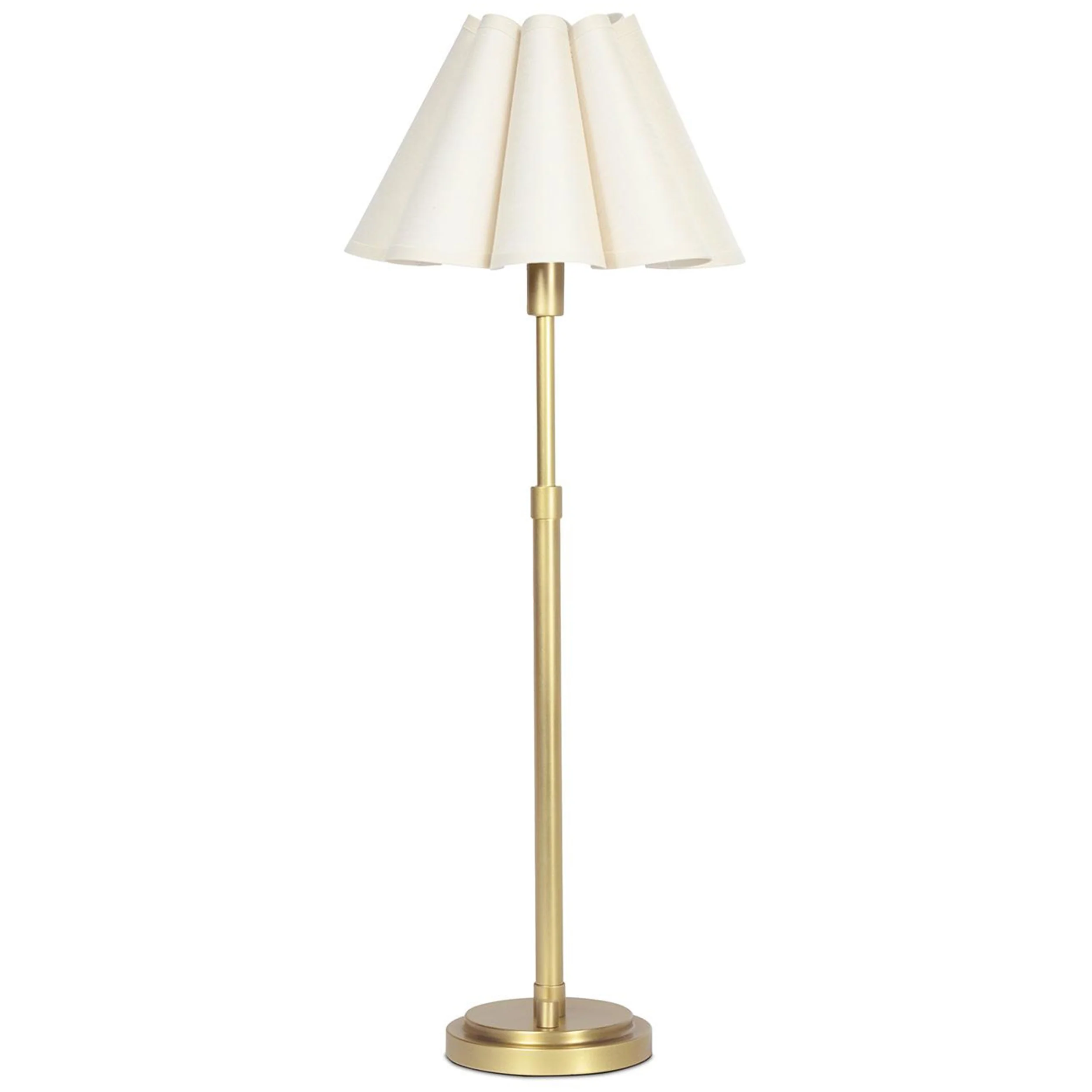 Polly Buffet Lamp, Natural Brass/Oyster
