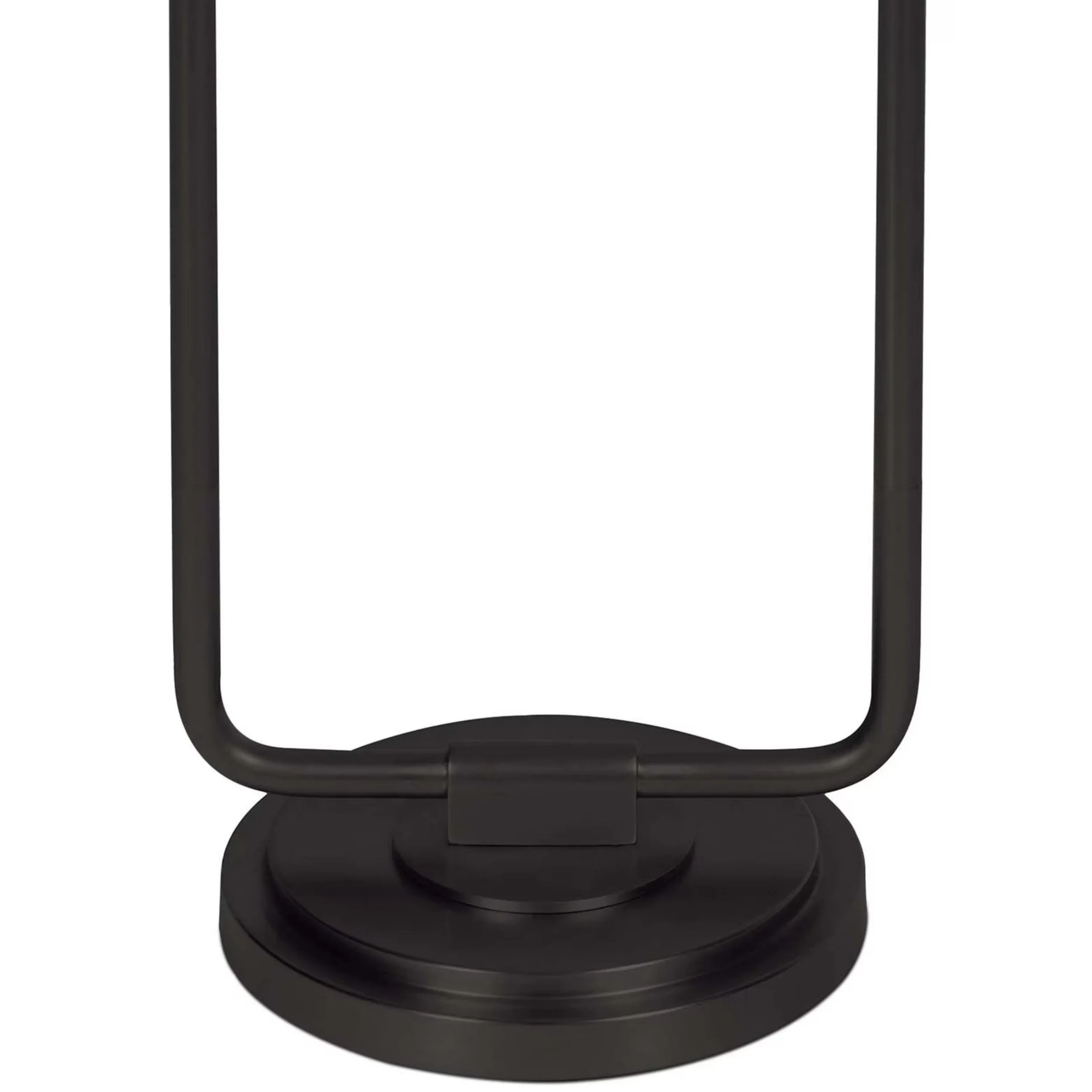 Polly Double Arm Table Lamp, Black/Rattan - Image 3