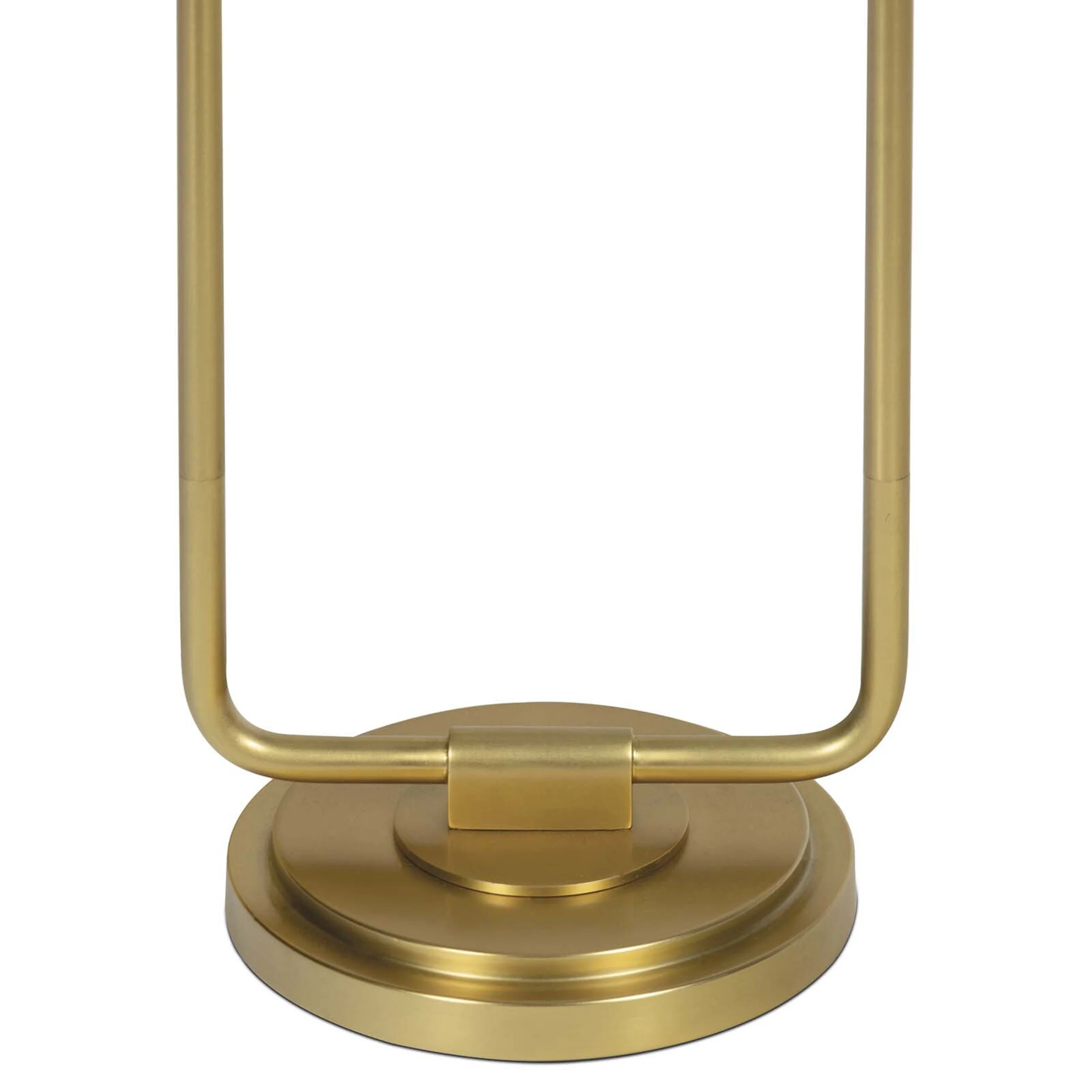 Polly Double Arm Table Lamp, Natural Brass/Mist Blue - Image 2