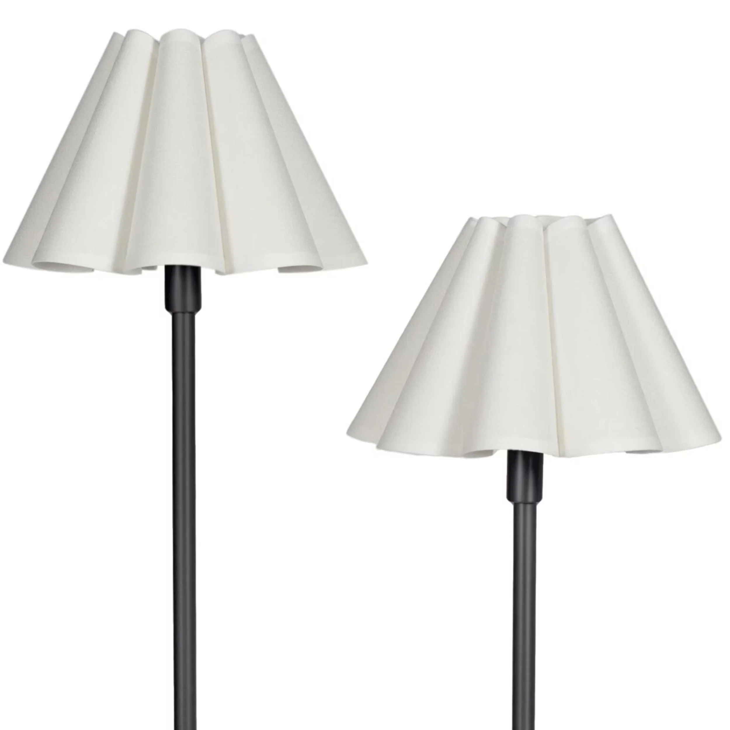 Polly Floor Lamp, Black/White - Image 4