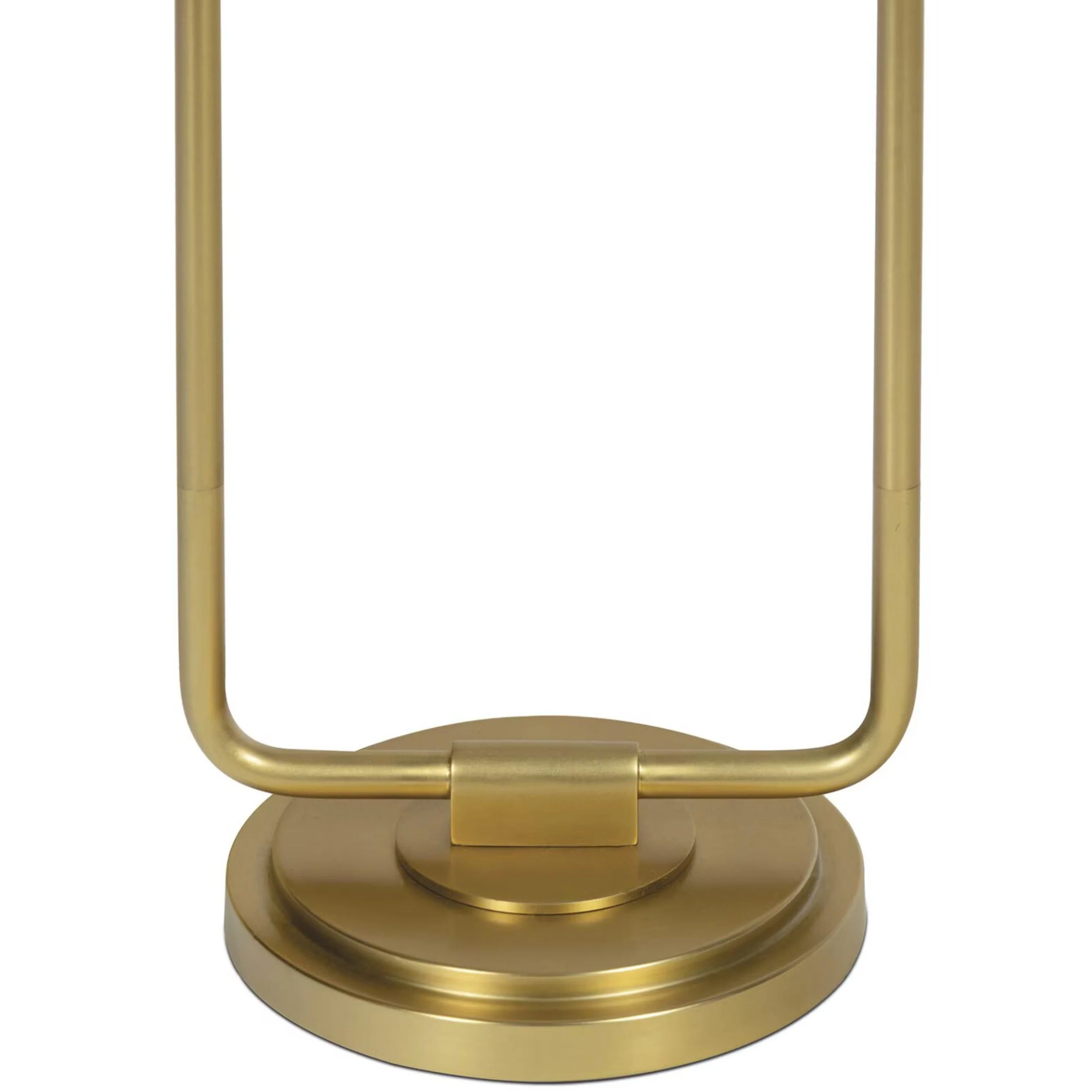 Polly Floor Lamp, Natural Brass/White - Image 3