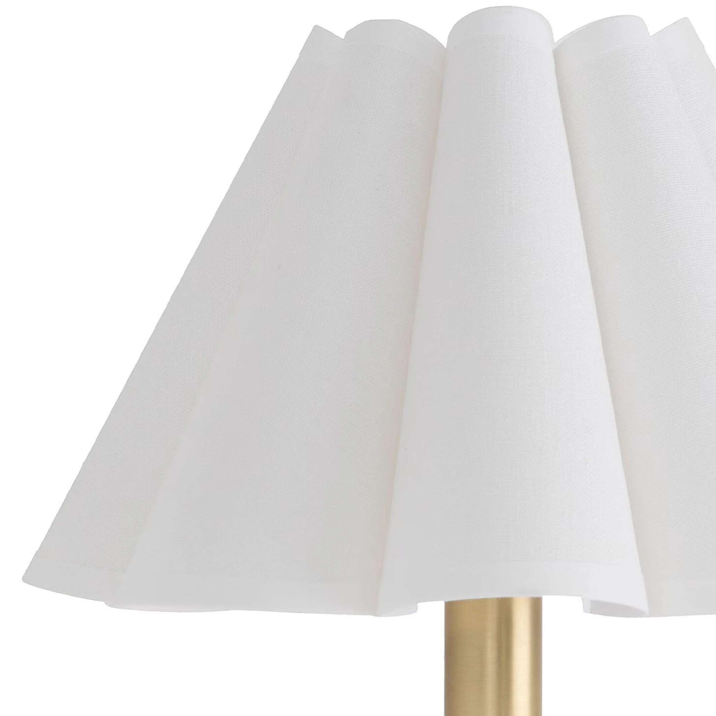 Polly Single Sconce, Natural Brass/White - Image 2
