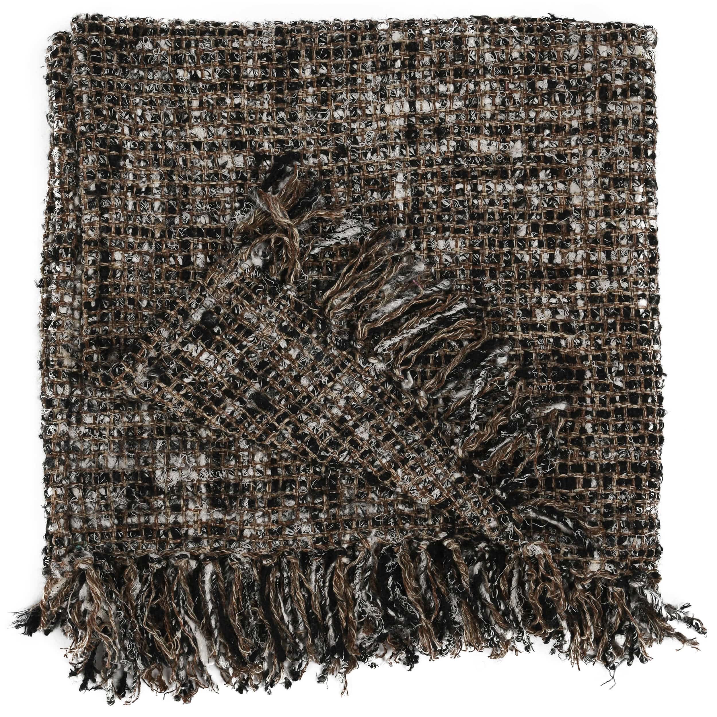 Porter Throw, Black/Ivory - Image 2