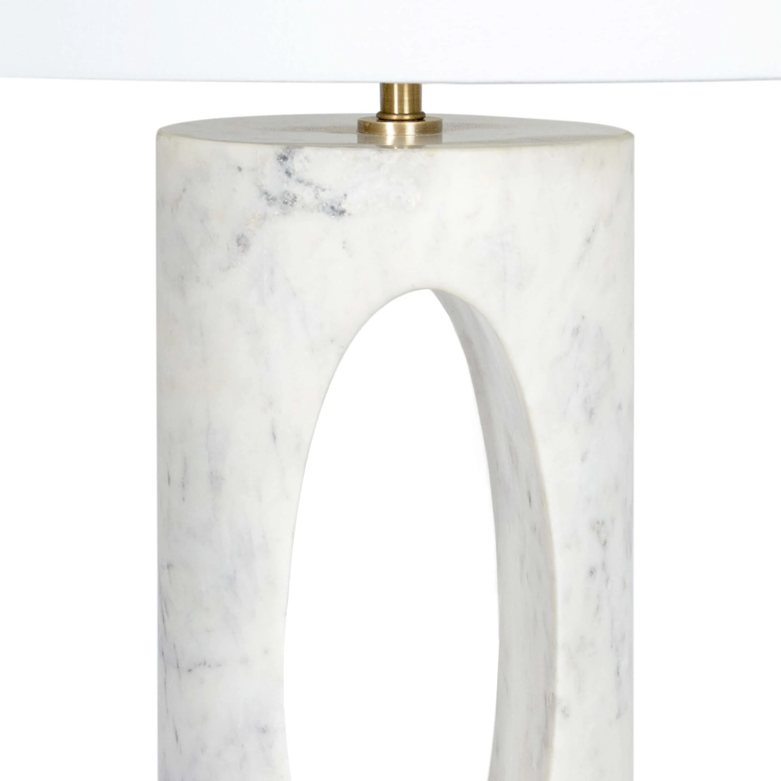 Portia Marble Table Lamp, White - Image 3