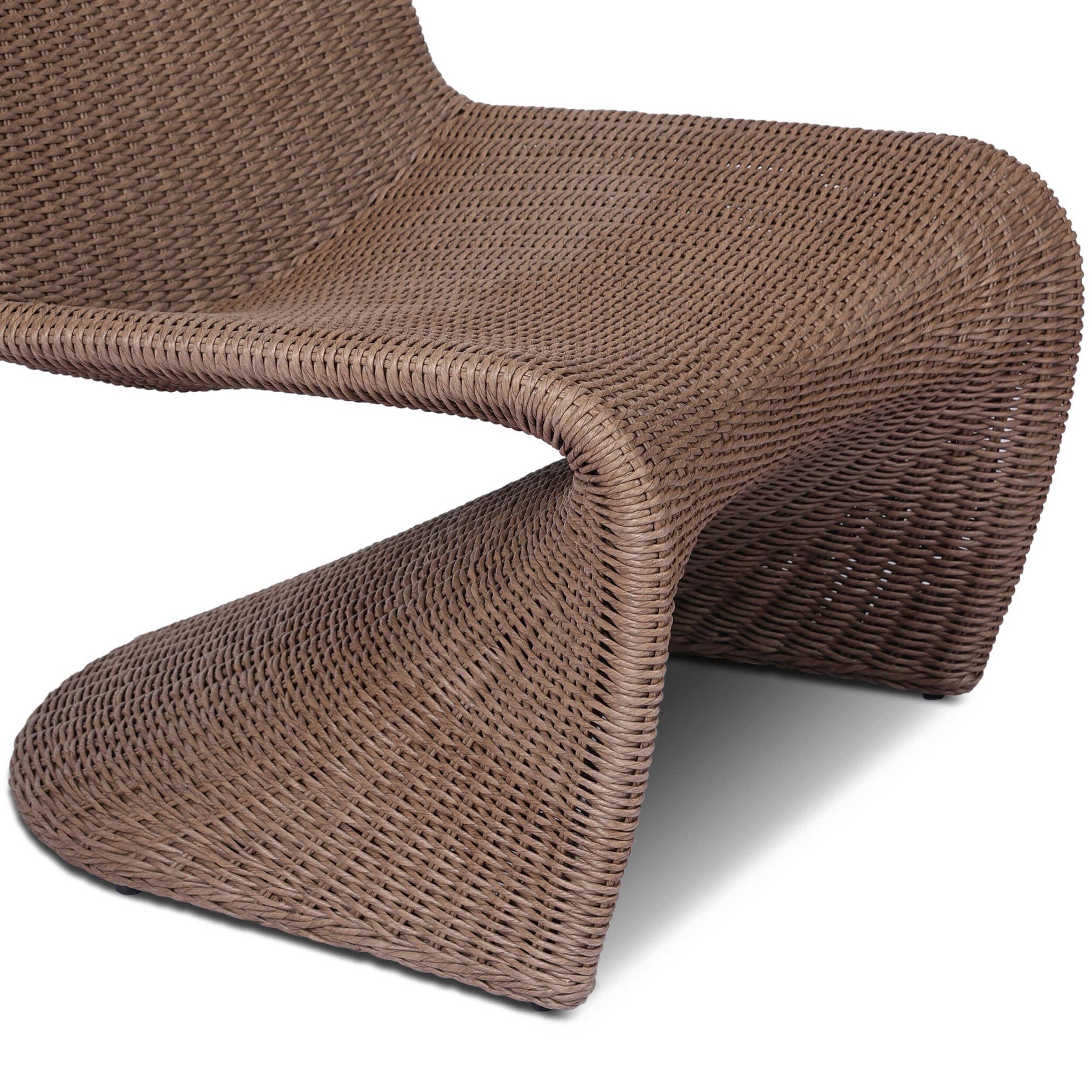 Portia Outdoor Chair, Tanned Weave by Four Hands - Image 5