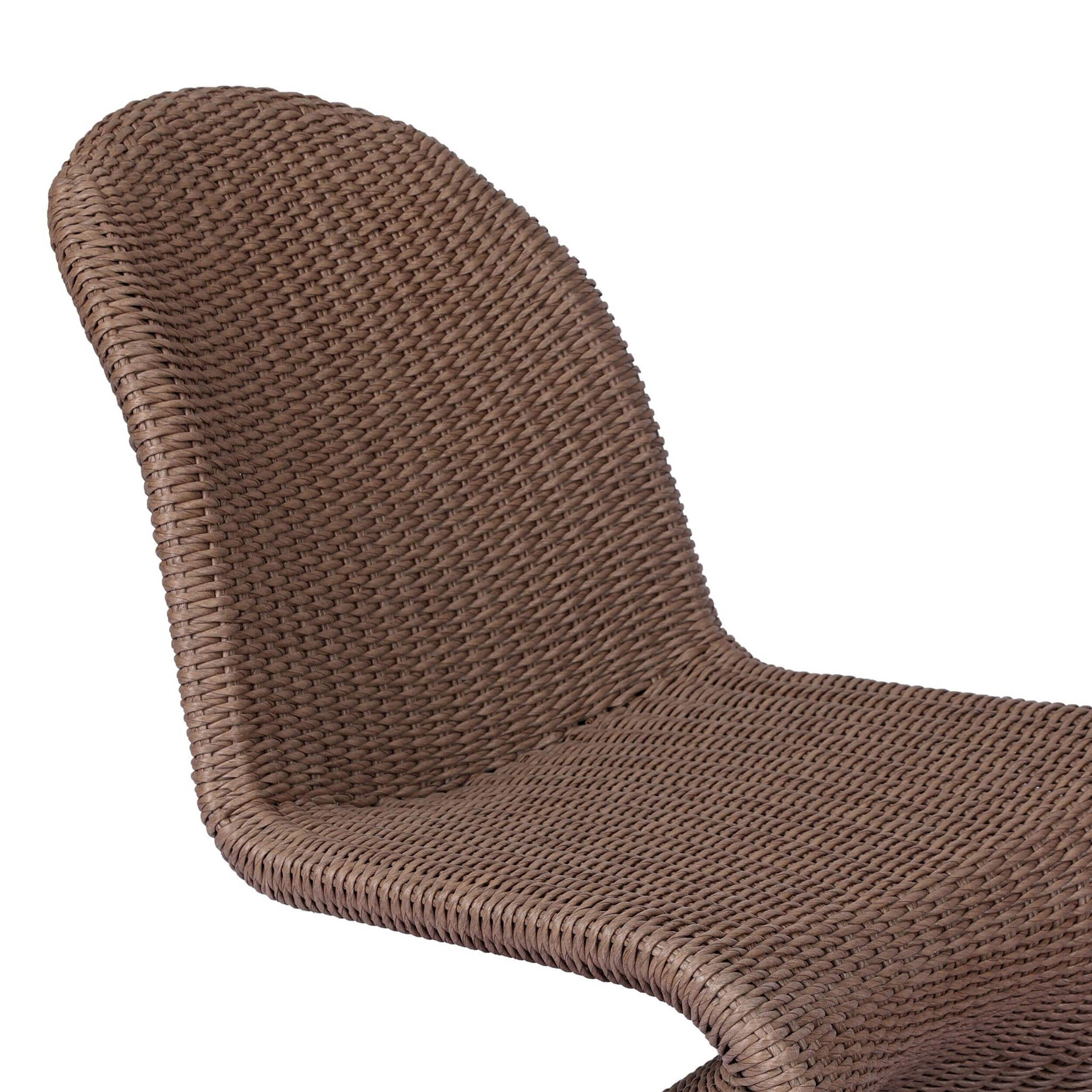 Portia Outdoor Dining Chair, Tanned Weave by Four Hands - Image 4