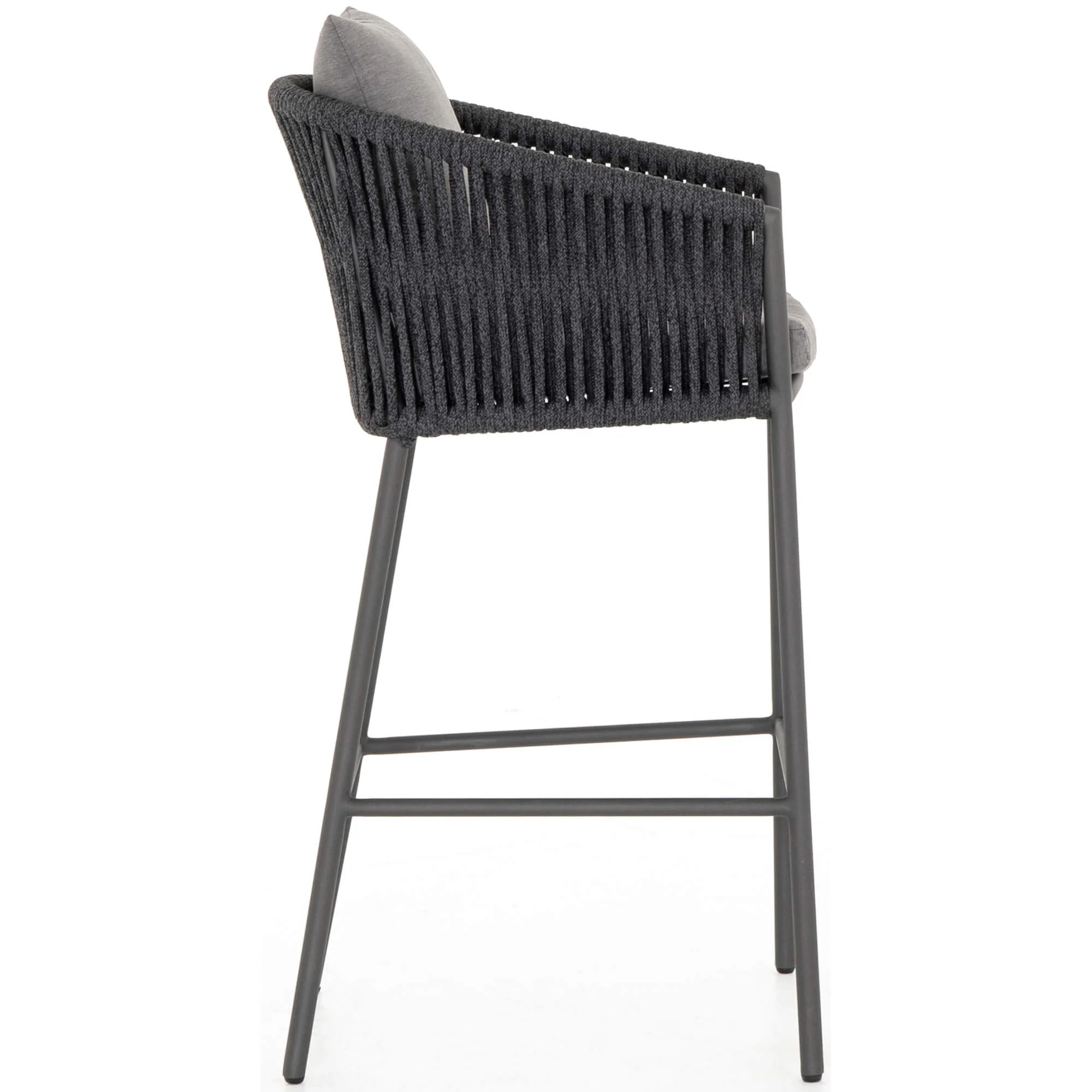Porto Outdoor Bar & Counter Stool, Charcoal by Four Hands - Image 3