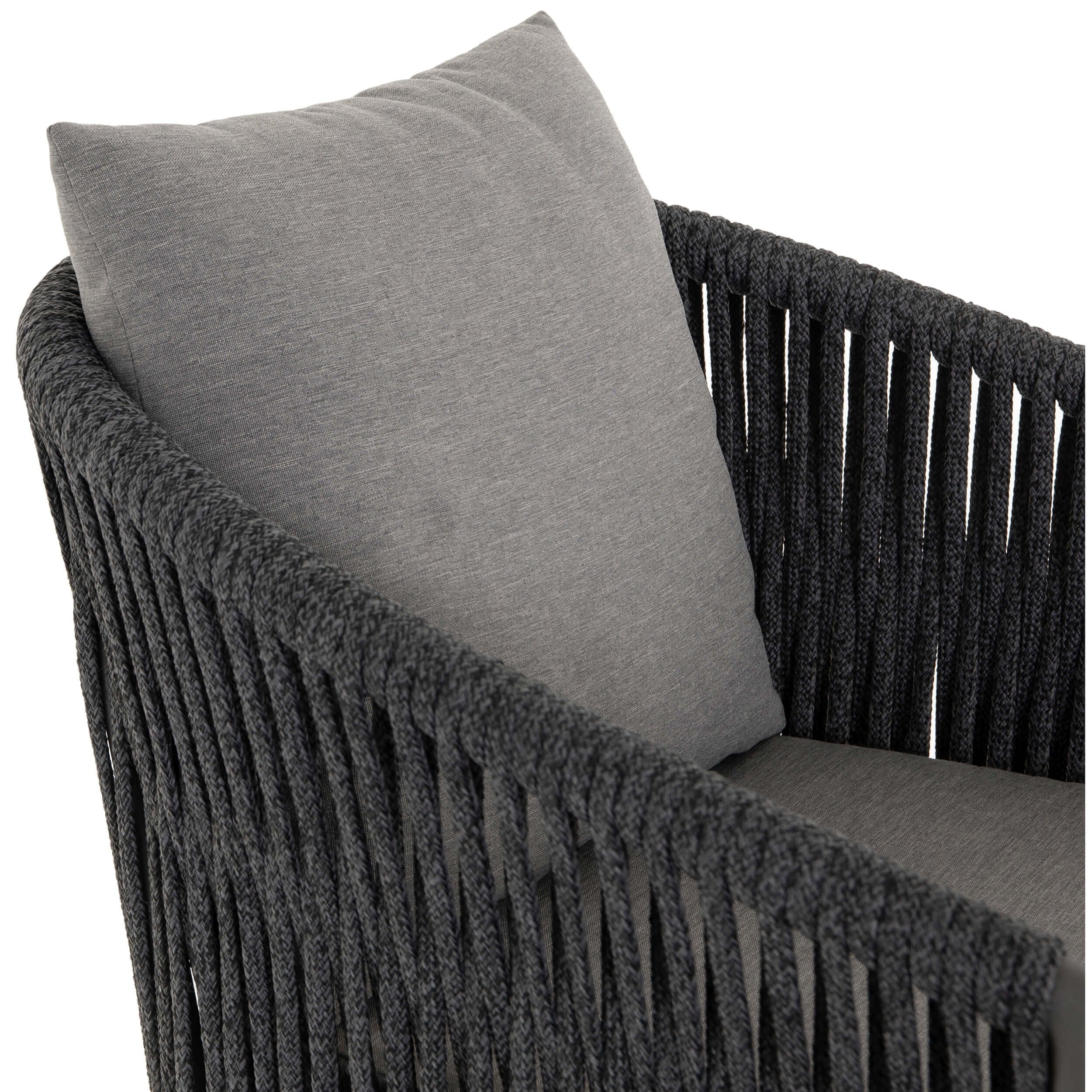 Porto Outdoor Bar & Counter Stool, Charcoal by Four Hands - Image 5