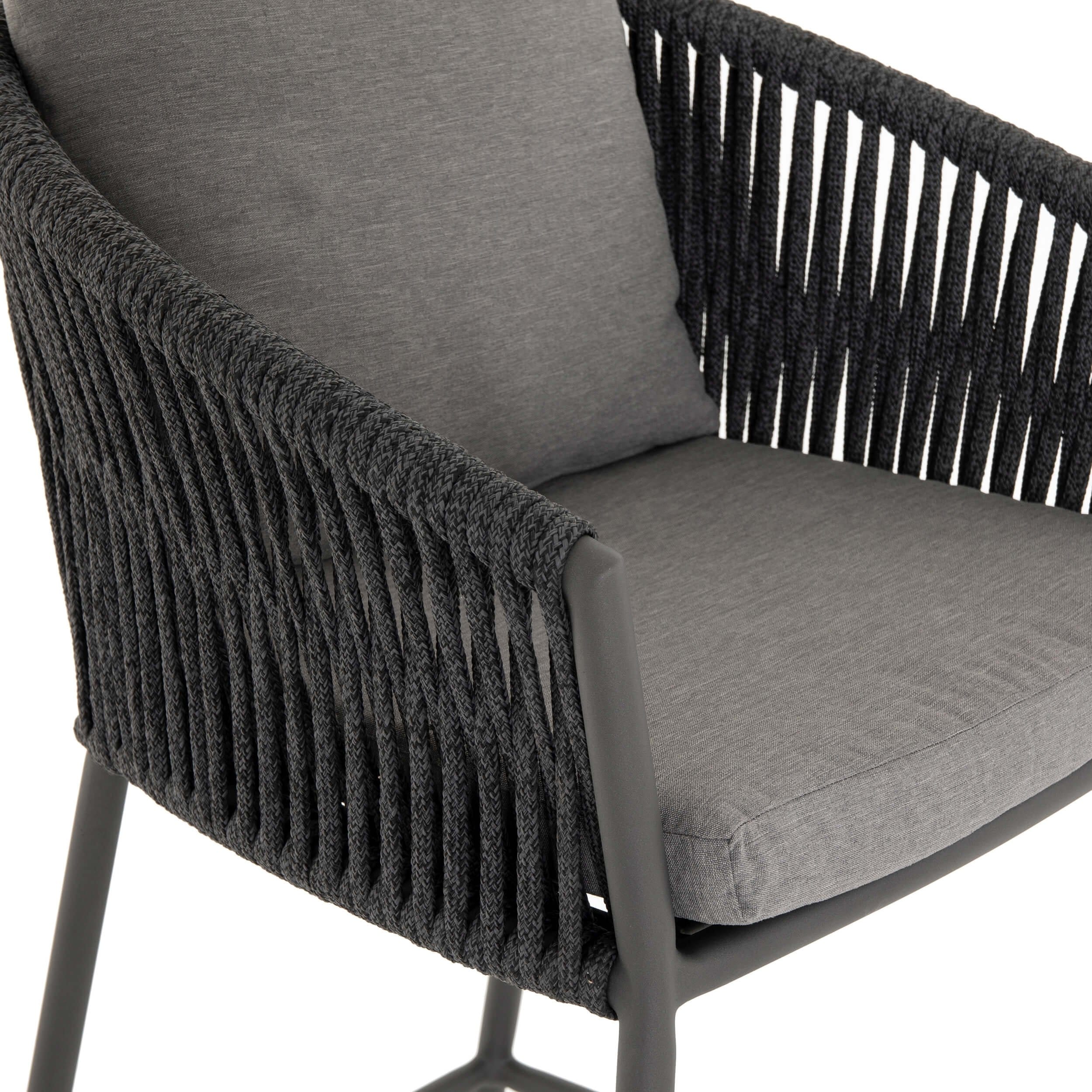 Porto Outdoor Bar & Counter Stool, Charcoal by Four Hands - Image 6
