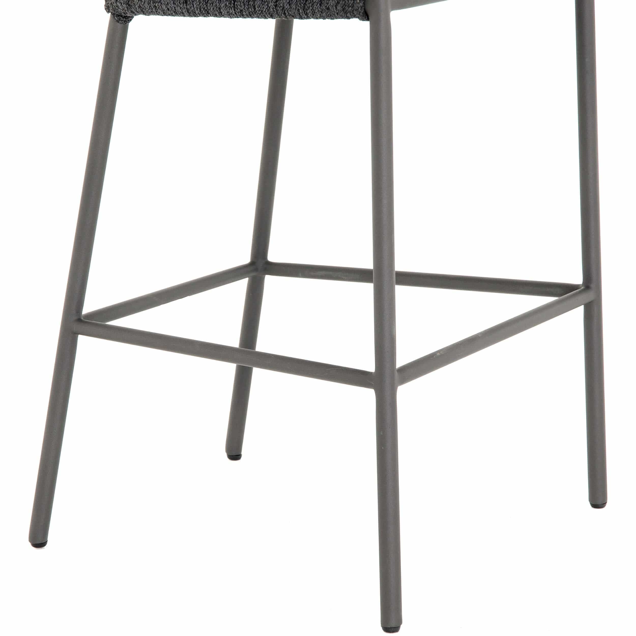 Porto Outdoor Bar & Counter Stool, Charcoal by Four Hands - Image 7