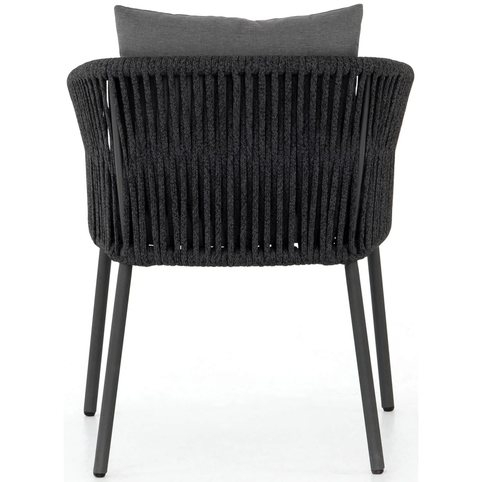 Porto Outdoor Dining Chair, Charcoal, Set of 2 by Four Hands - Image 4