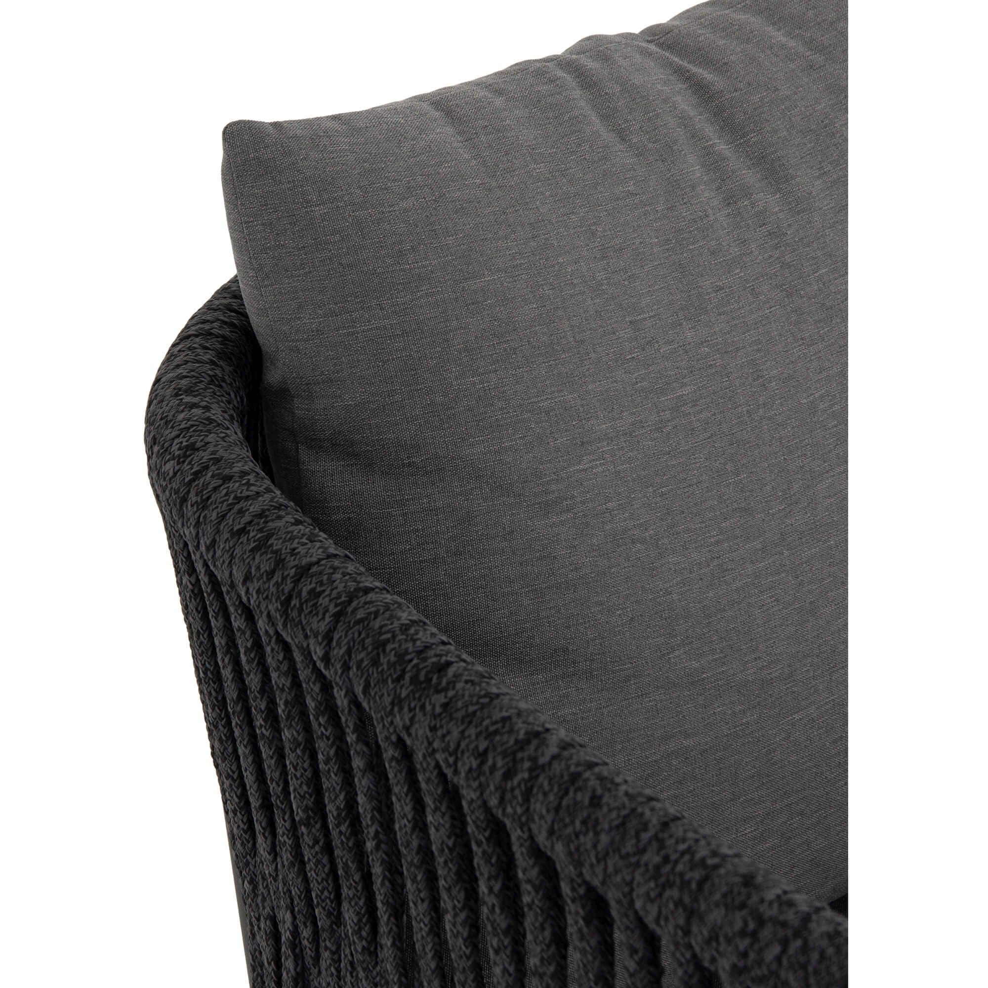 Porto Outdoor Dining Chair, Charcoal, Set of 2 by Four Hands - Image 5