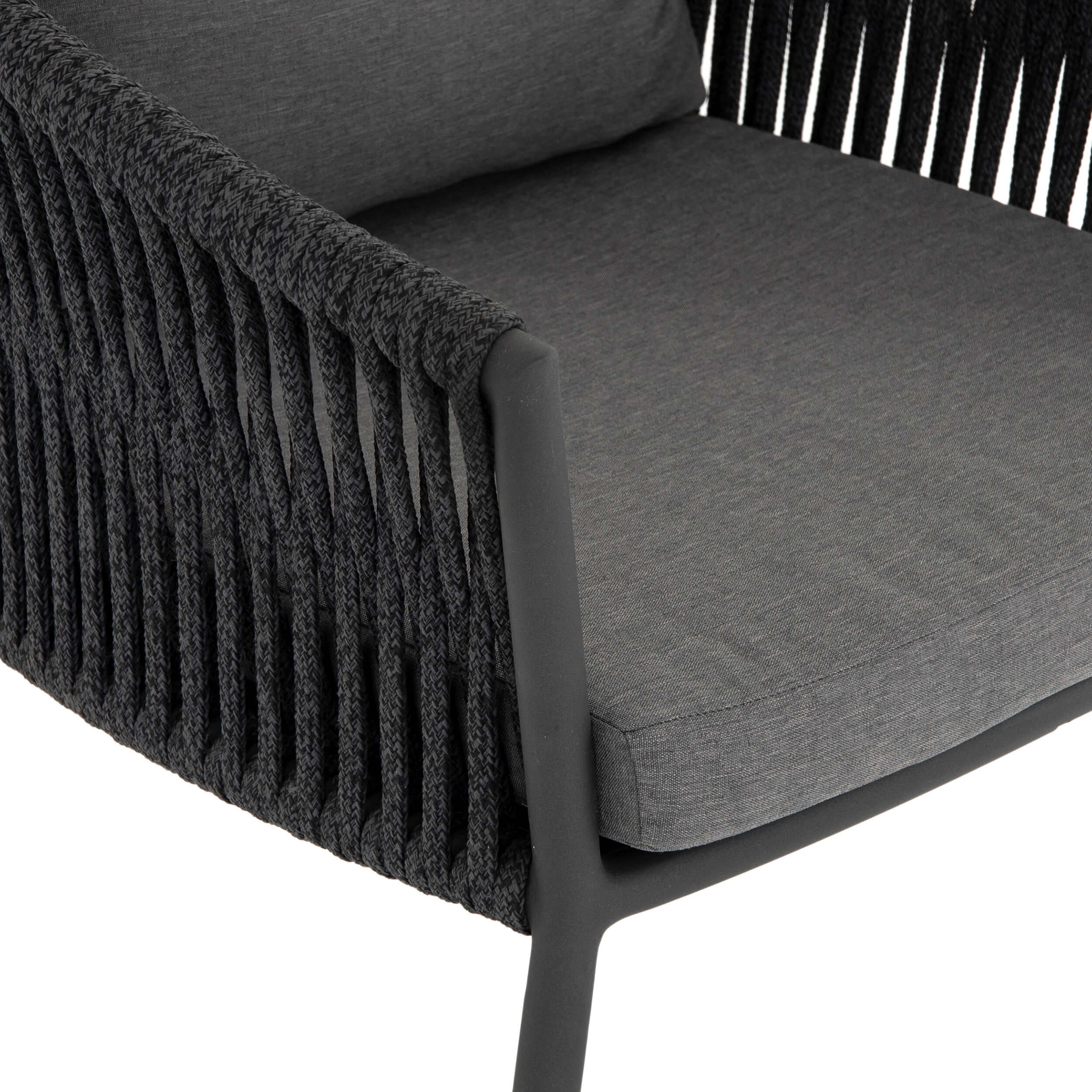 Porto Outdoor Dining Chair, Charcoal, Set of 2 by Four Hands - Image 7