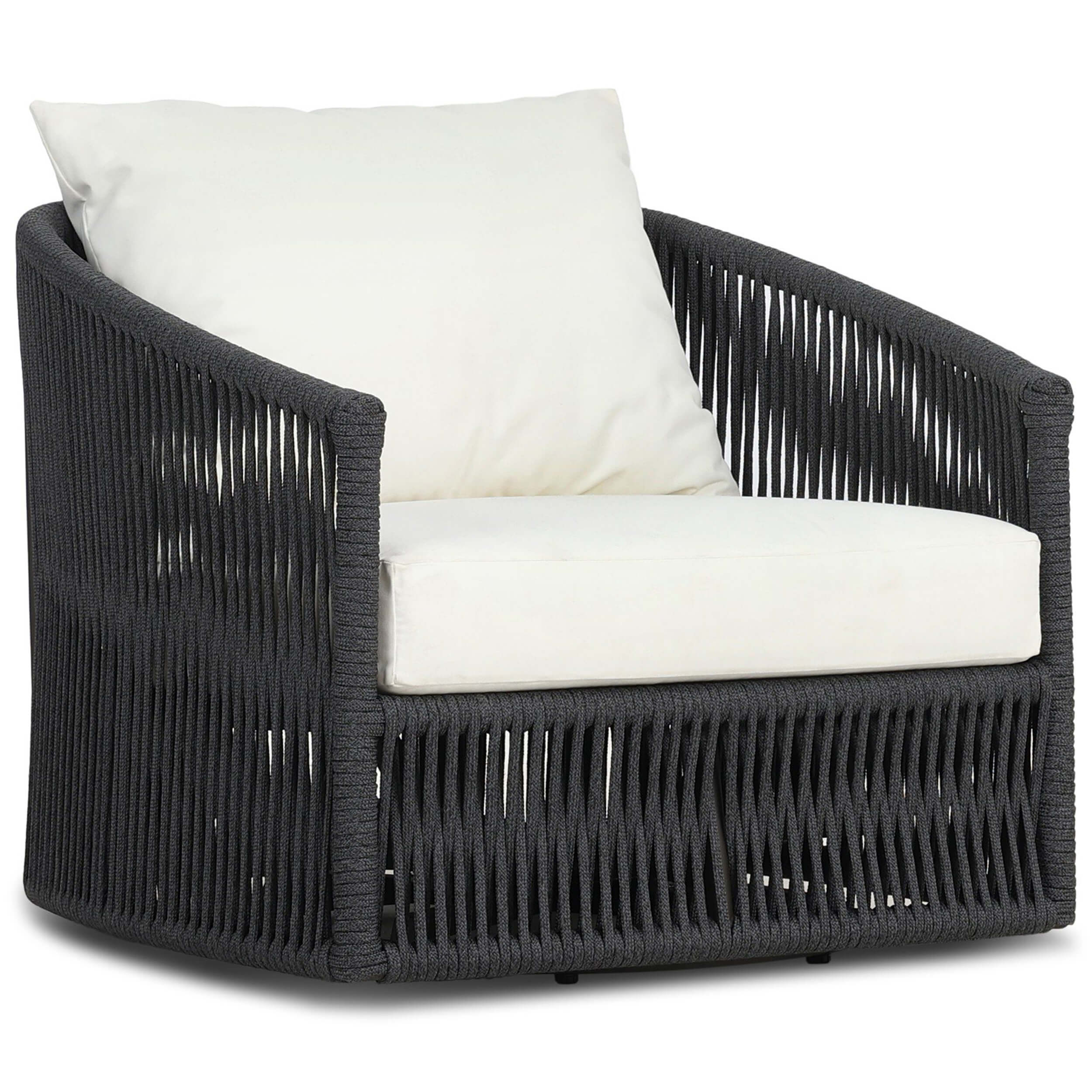 Porto Outdoor Swivel Chair, Arashi Salt by Four Hands
