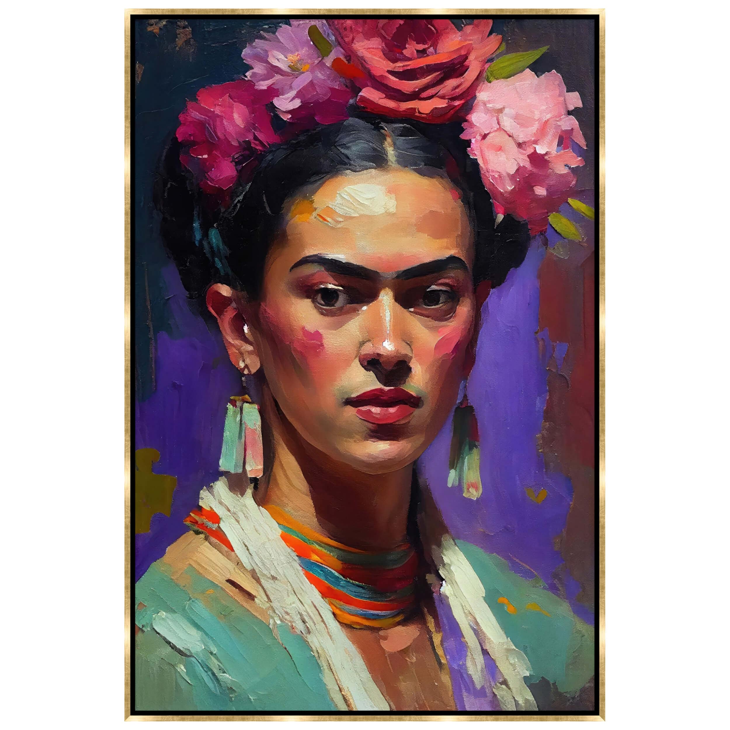 Portrait of Frida Framed