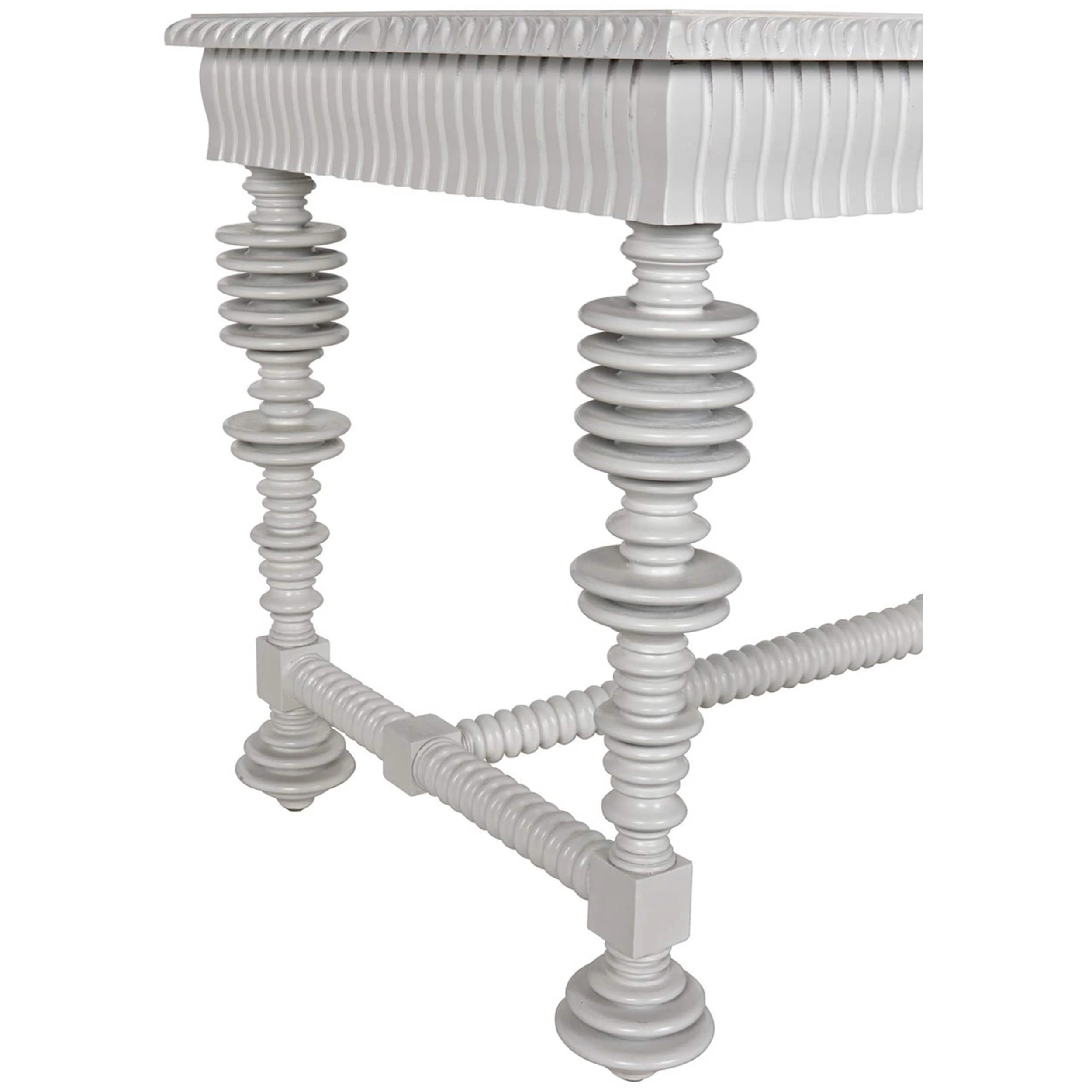 Portuguese Small Desk, Solid White - Image 5
