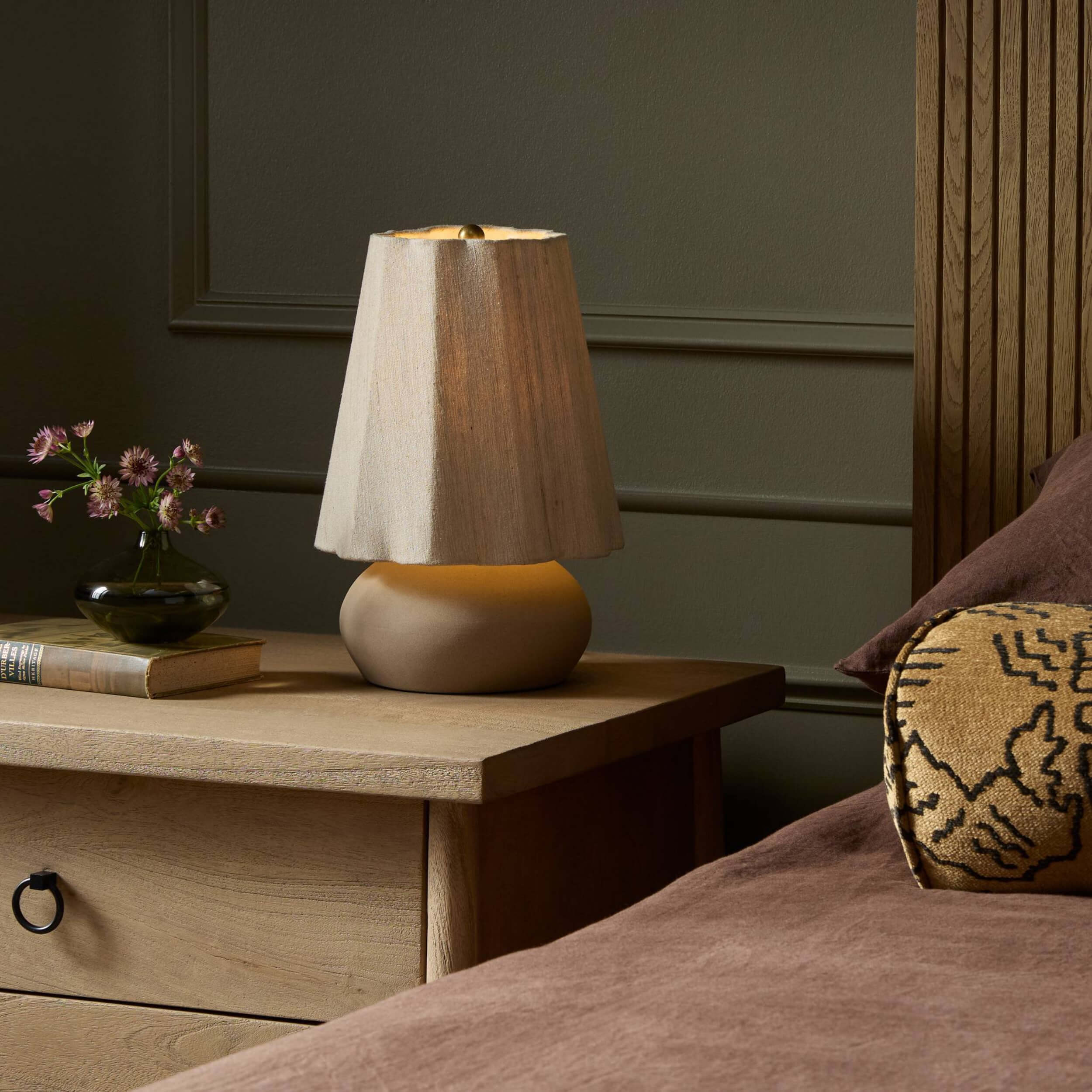 Posie Table Lamp, Tan Speckled by Four Hands - Image 5