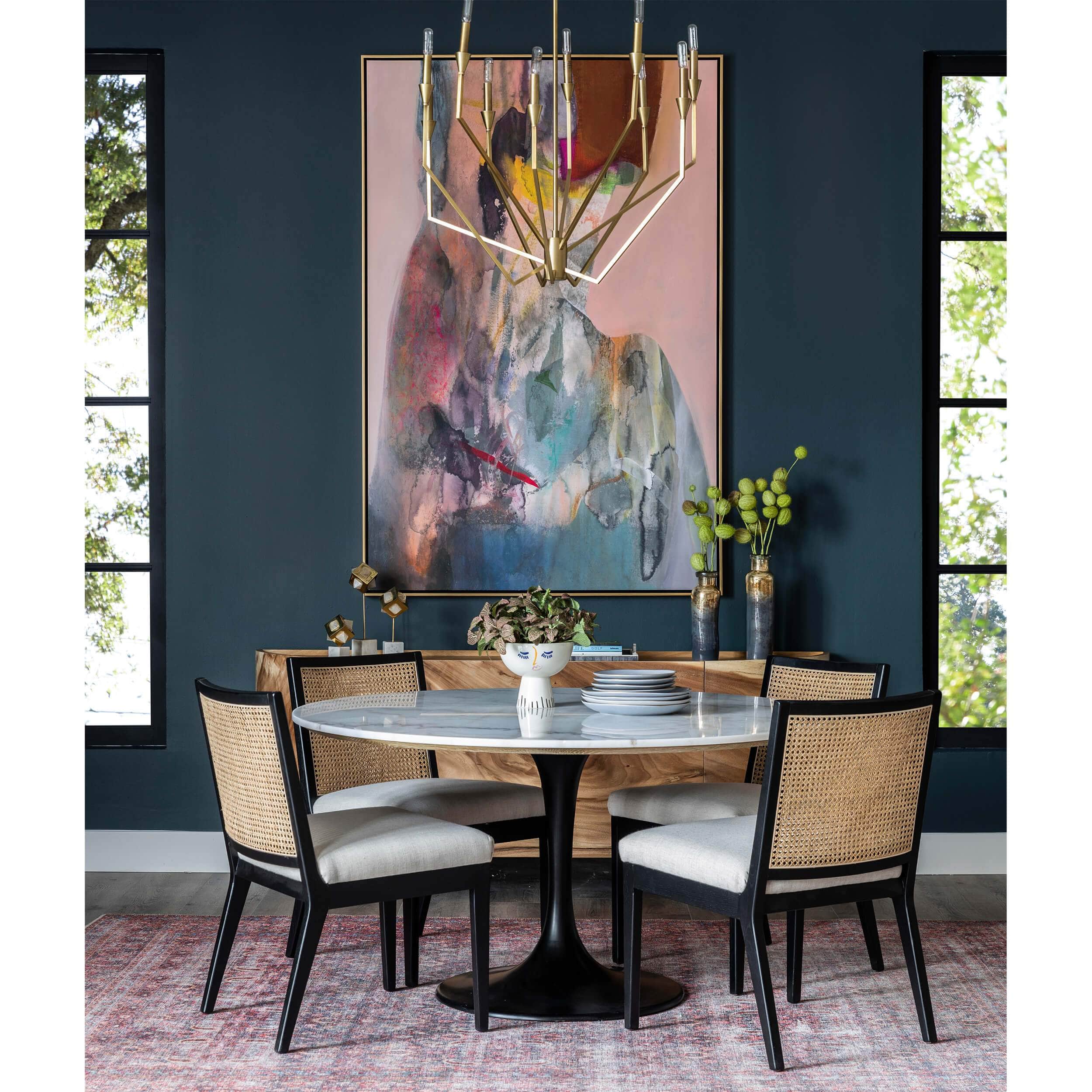 Powell Dining Table, White Marble by Four Hands - Image 11