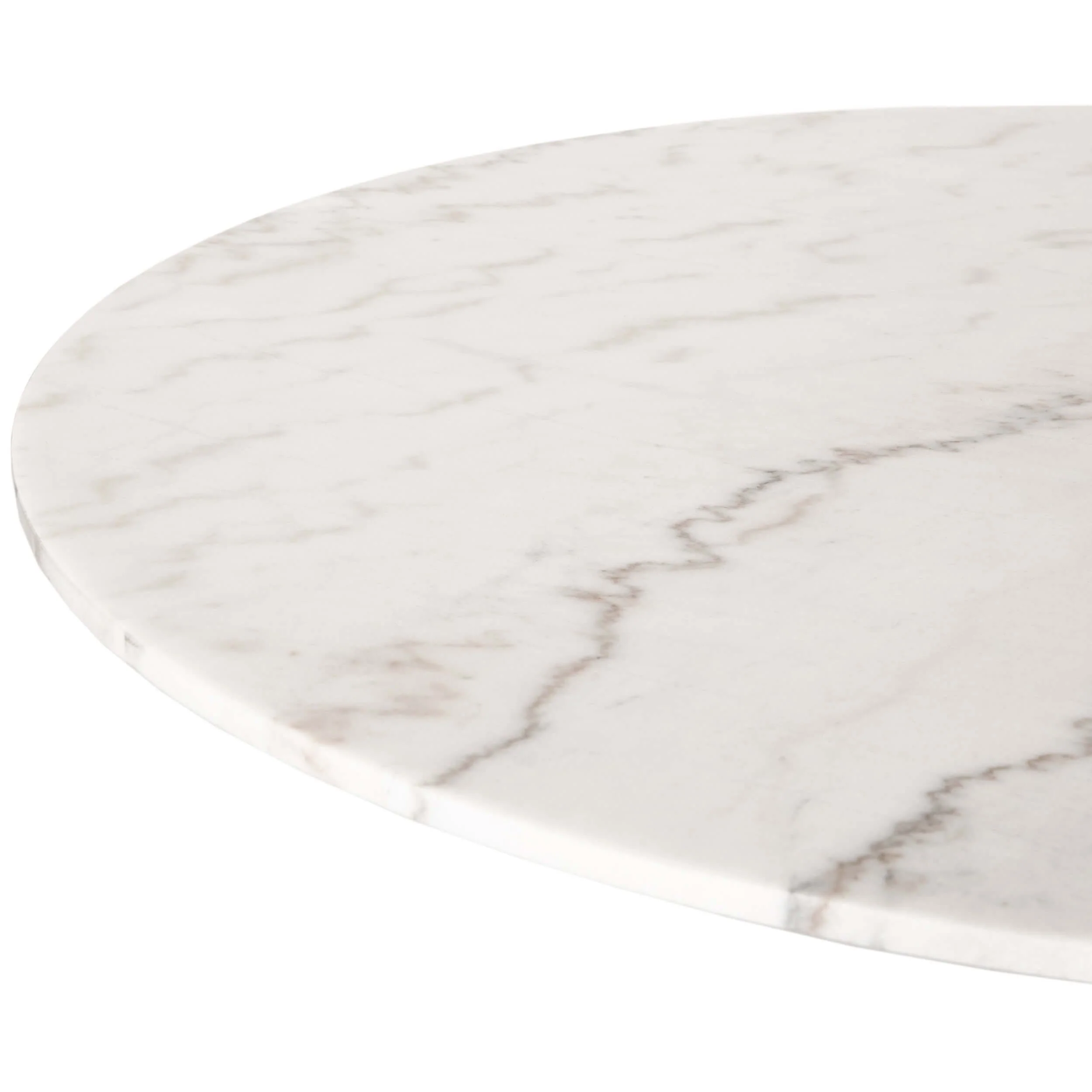 Powell Dining Table, White Marble by Four Hands - Image 3