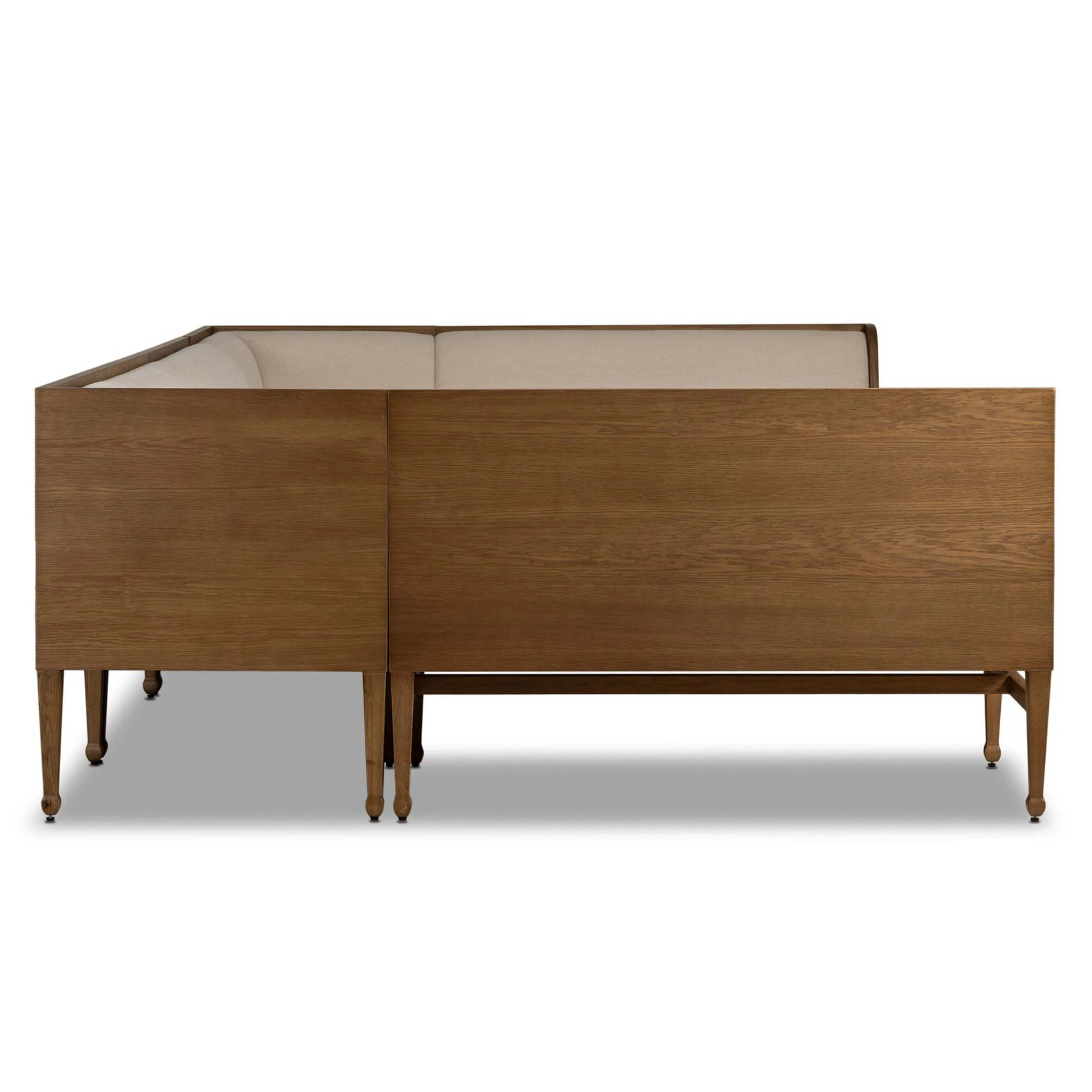 Priscilla U Shape Dining Banquette, Wayfarer Snow by Four Hands - Image 9