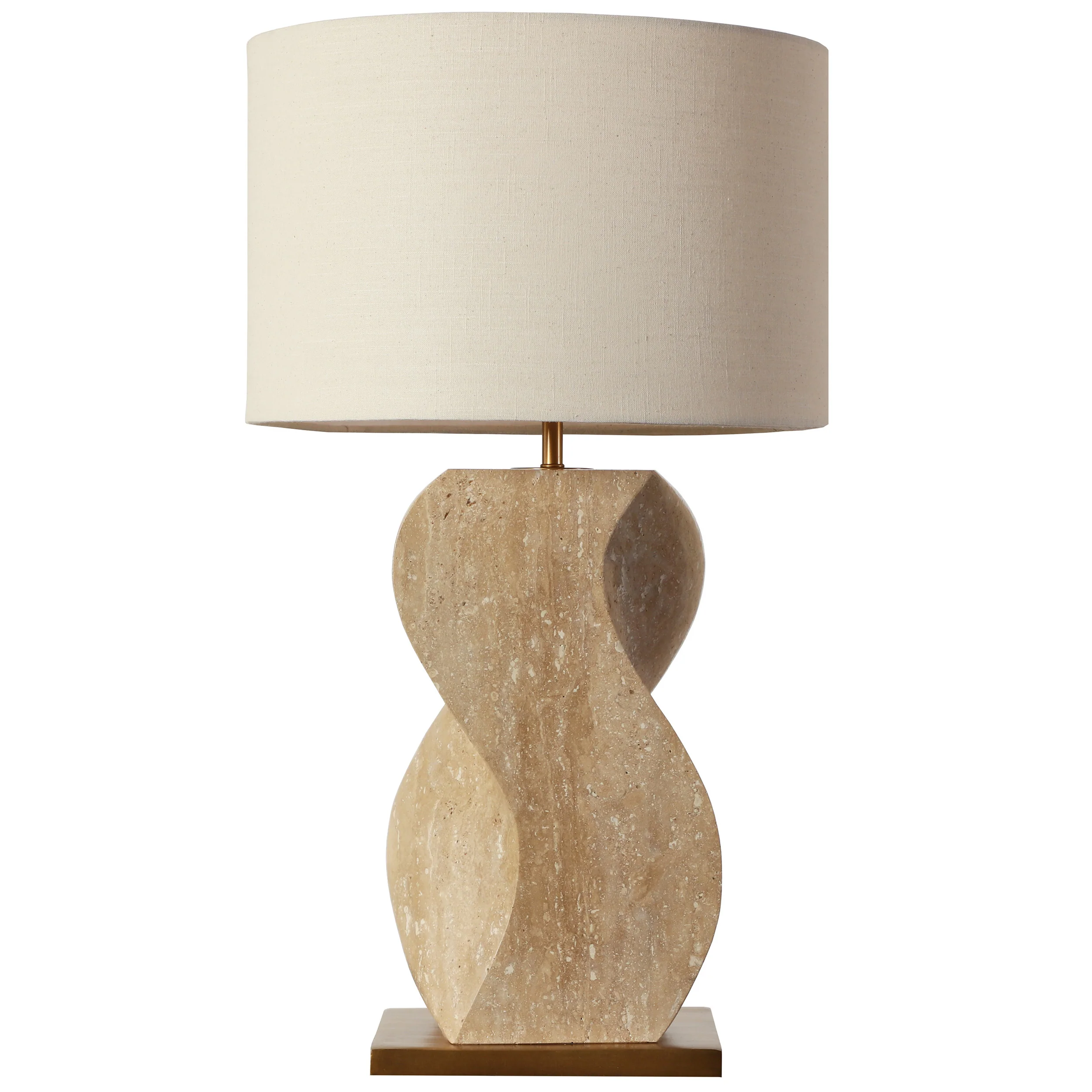 Anusha Table Lamp, Travertine