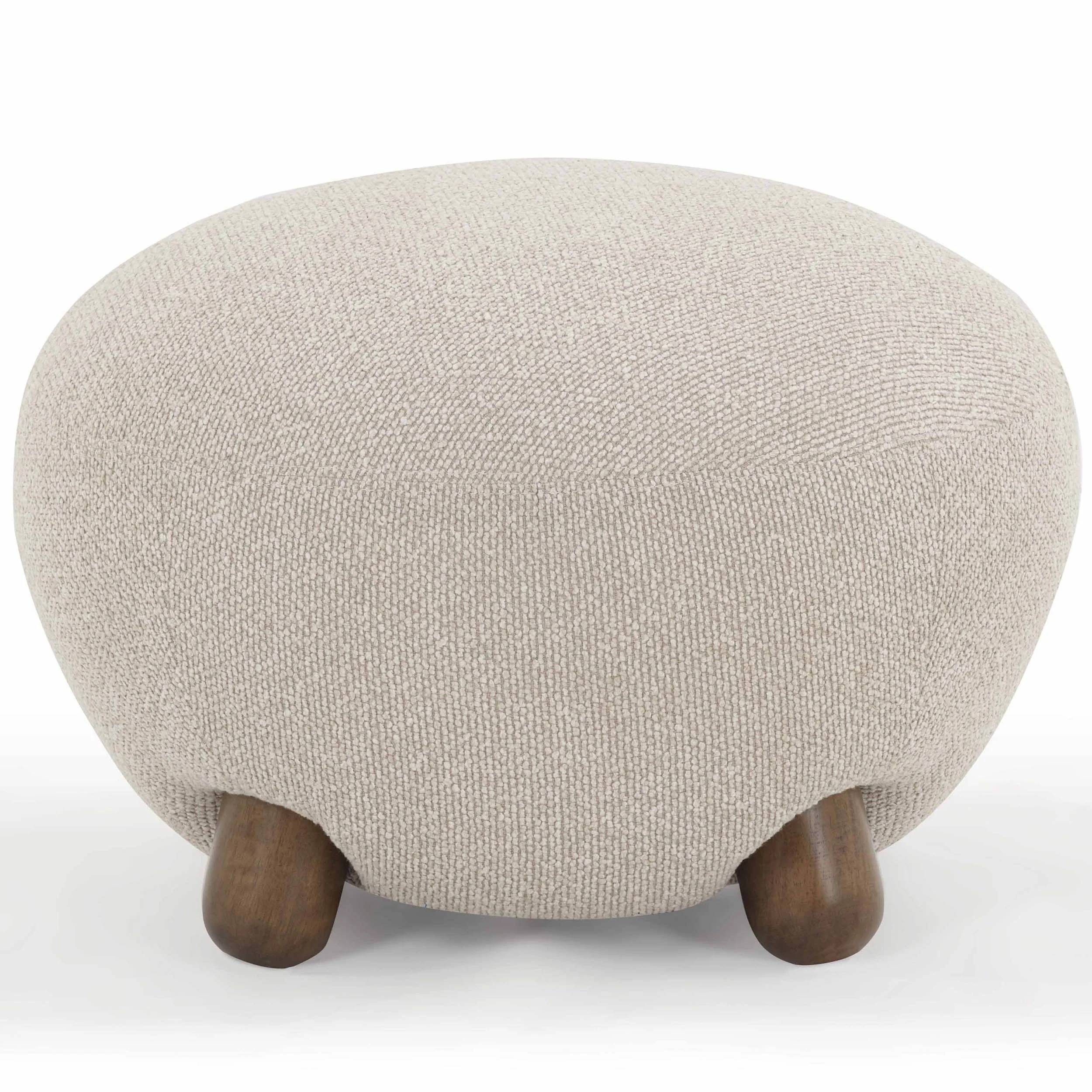 Pucker Ottoman, Warm Grey - Image 2