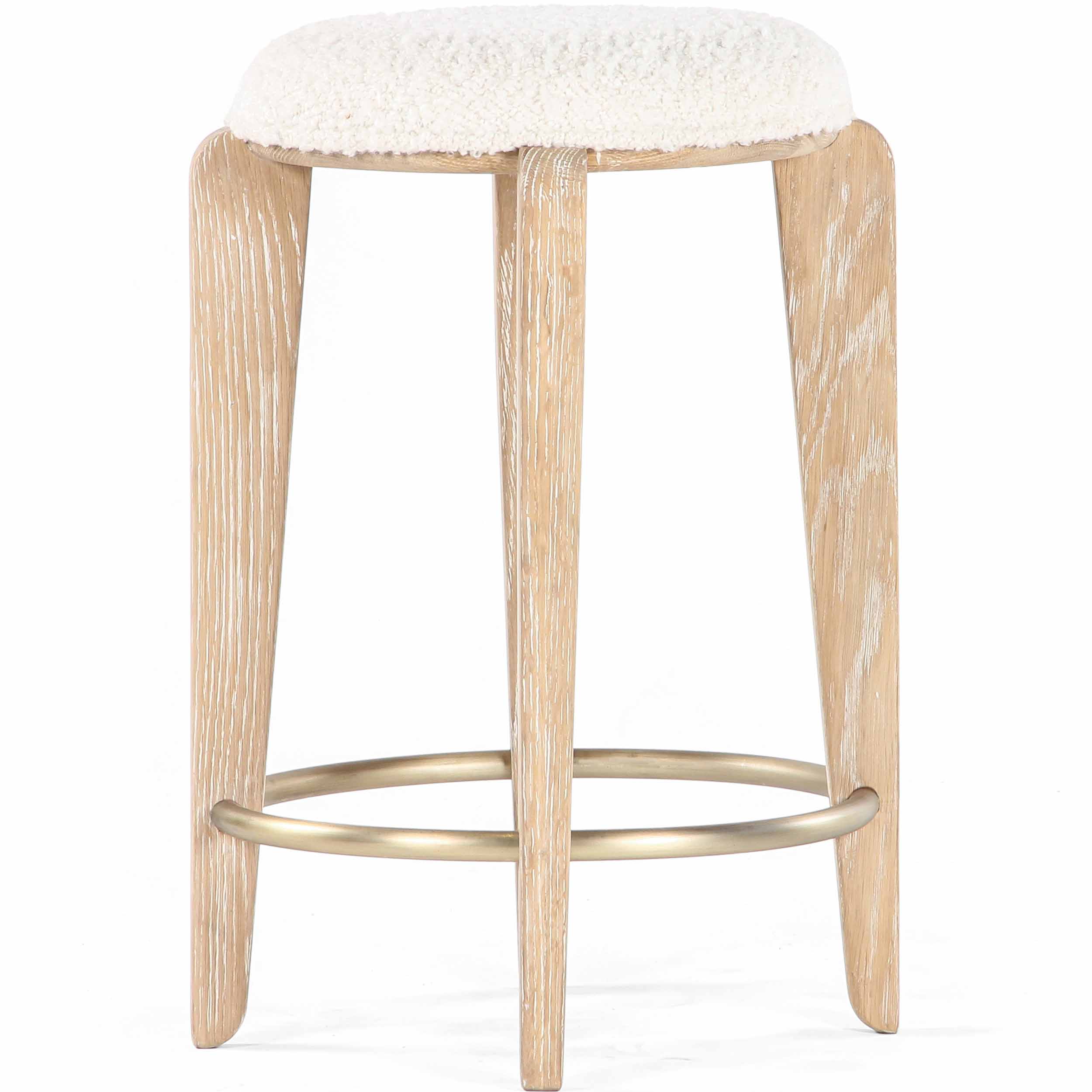 Quattro Counter Stool, White, Set of 2 - Image 2