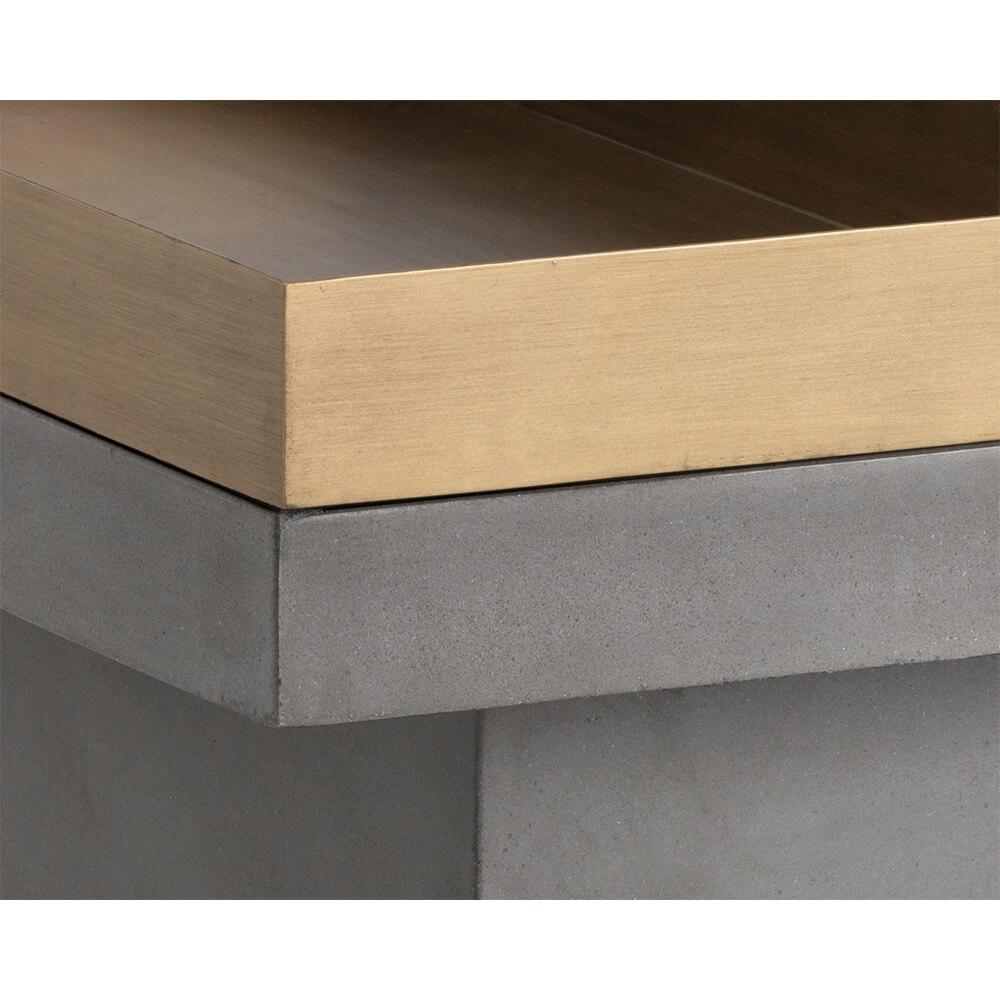 Quill Rectangular Coffee Table, Grey - Image 2