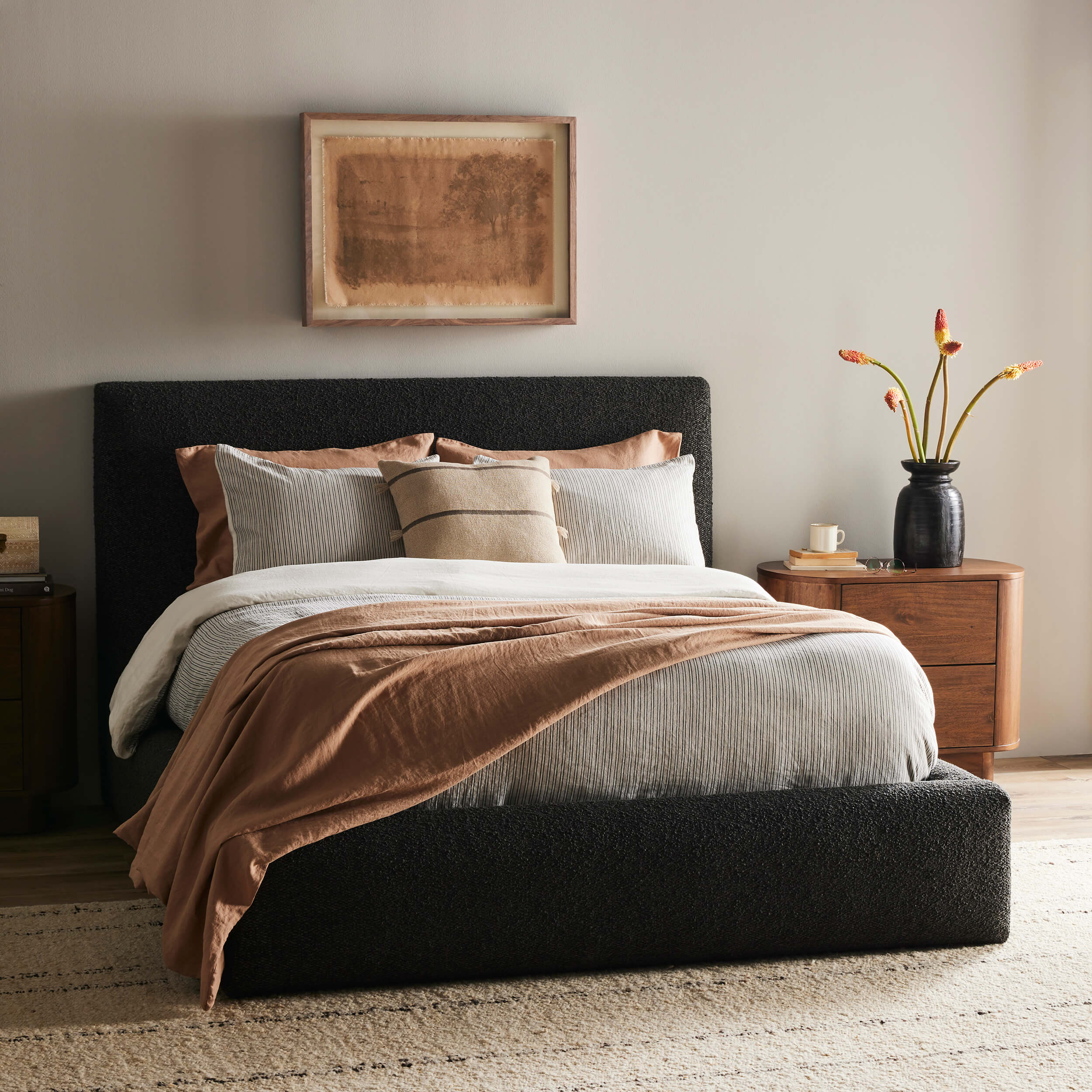 Quincy Bed, Lisbon Charcoal by Four Hands - Image 5
