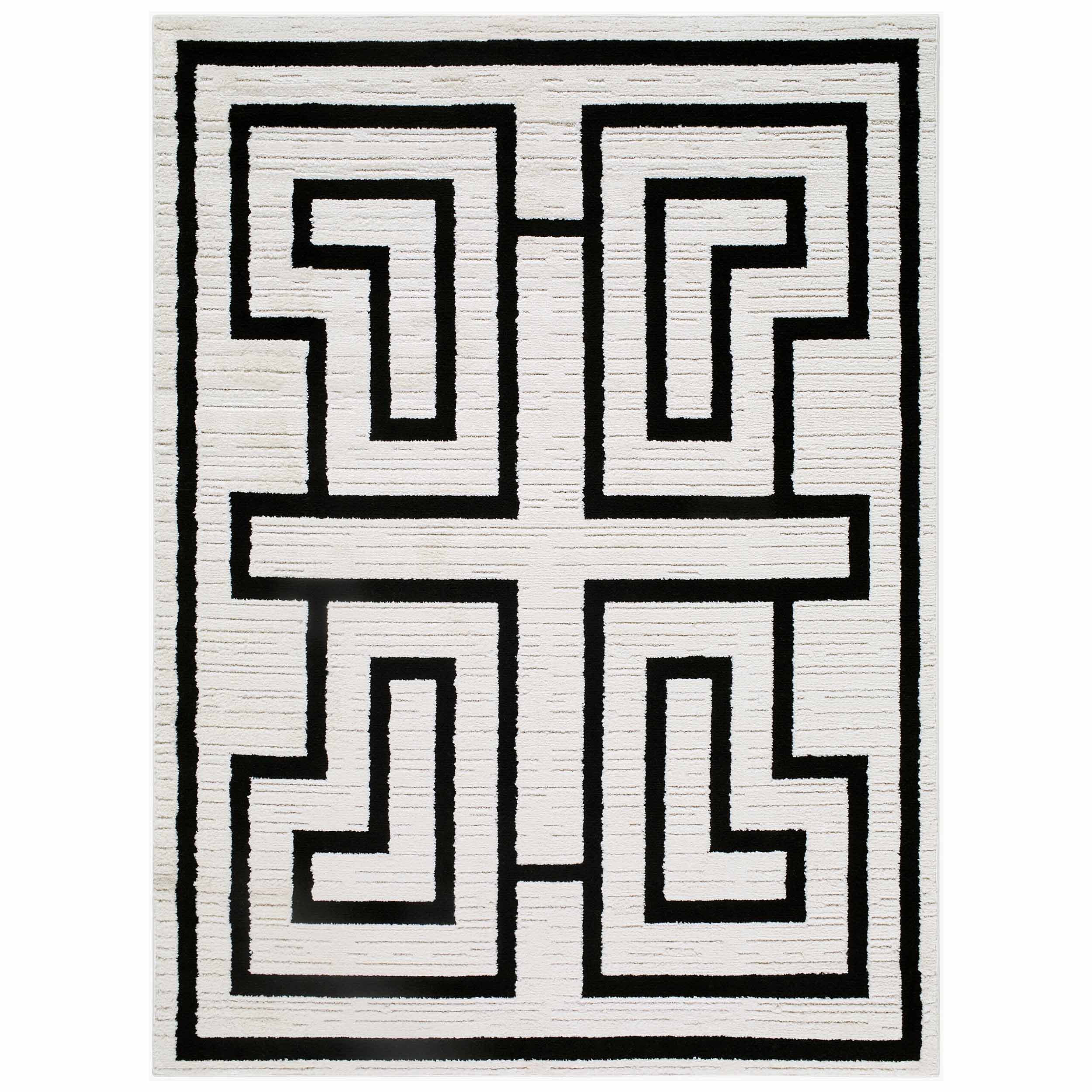 Rachel Zoe x Livabliss Rug The Studio Edit RZSE-2305, Cream/Black