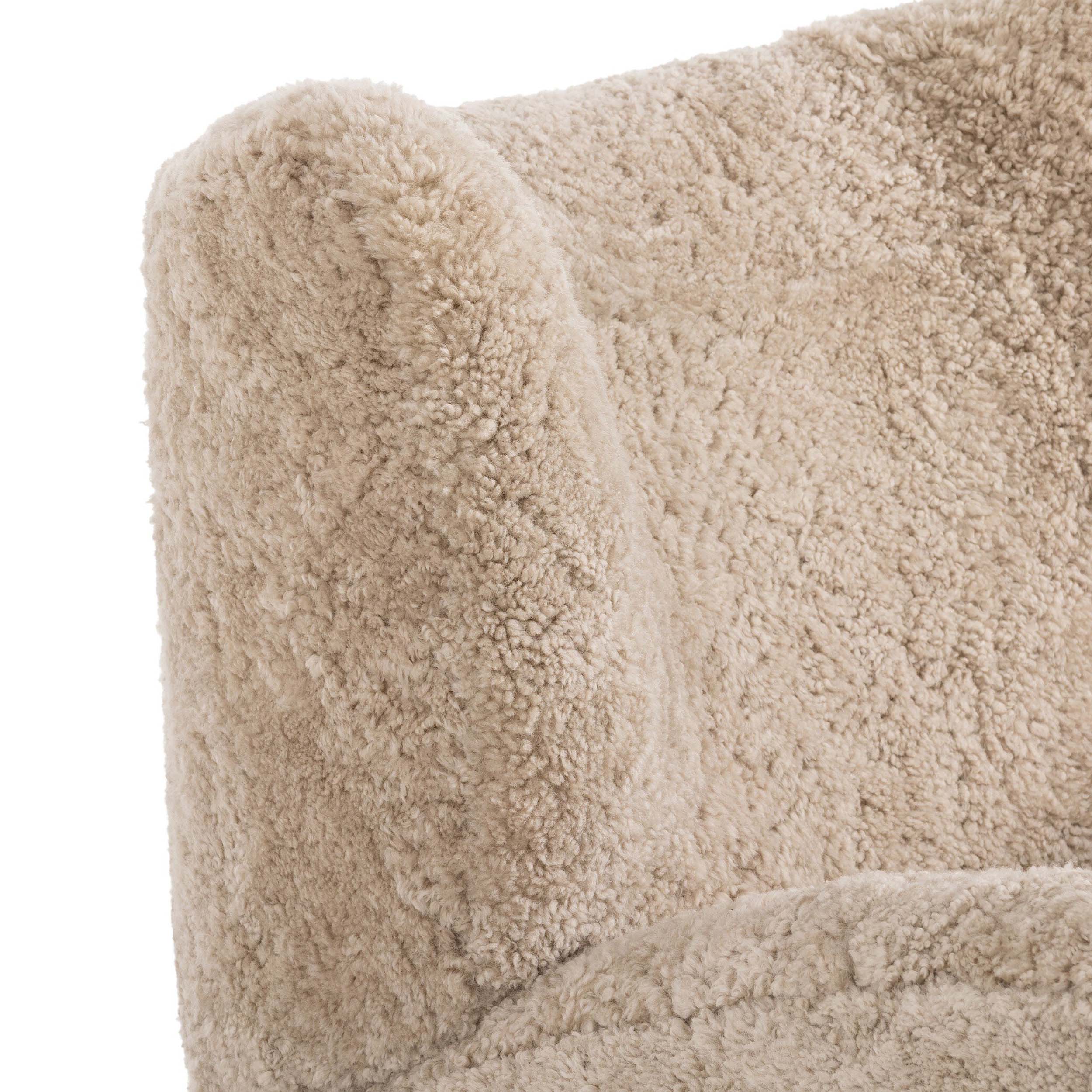 Amelie Swivel Recliner, Beige Shearling by Four Hands - Image 7