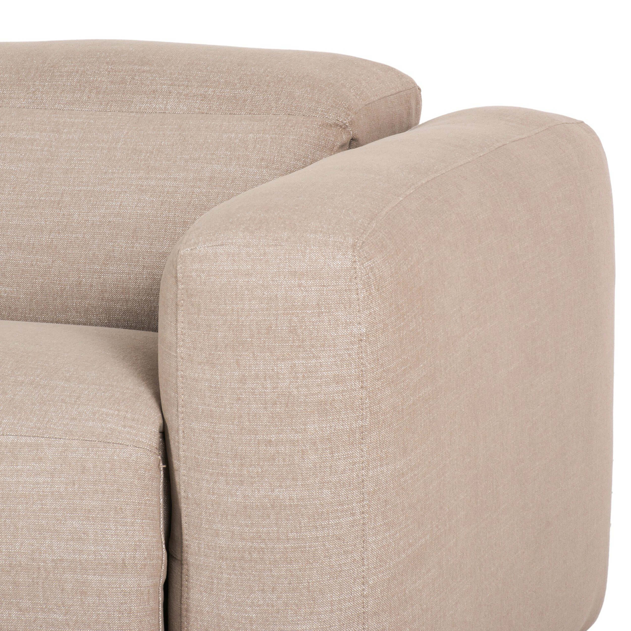 Radley 3 Piece Power Recliner Sectional w/Left Chaise, Nomad Taupe - Image 5