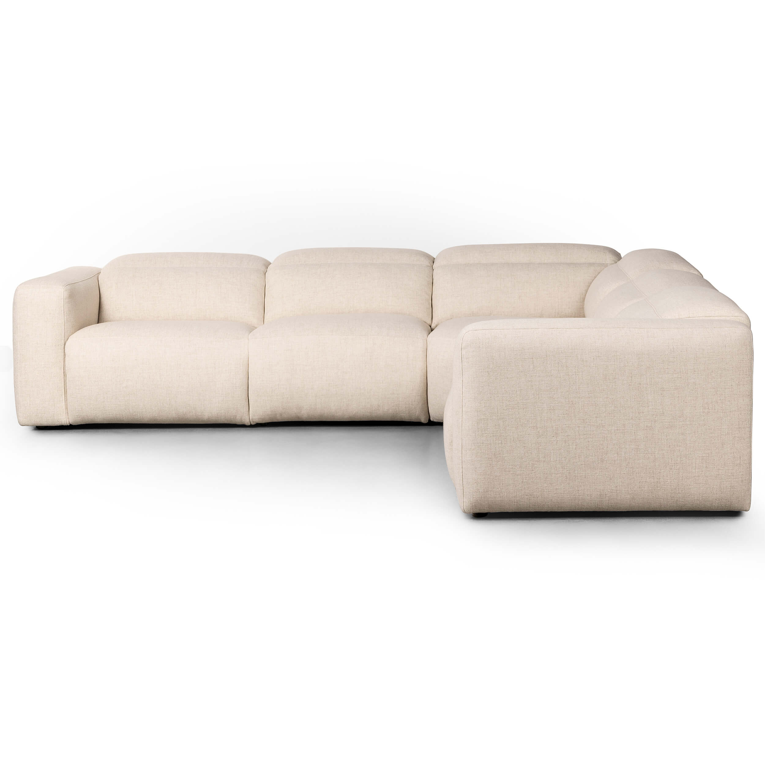 Radley 5 Piece Power Recliner Sectional, Antigo Natural - Image 2