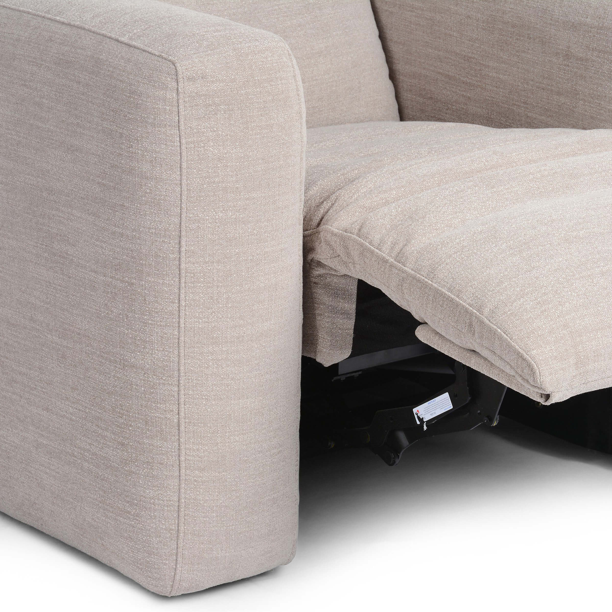 Radley Power Recliner Chair, Laken Stone by Four Hands - Image 5