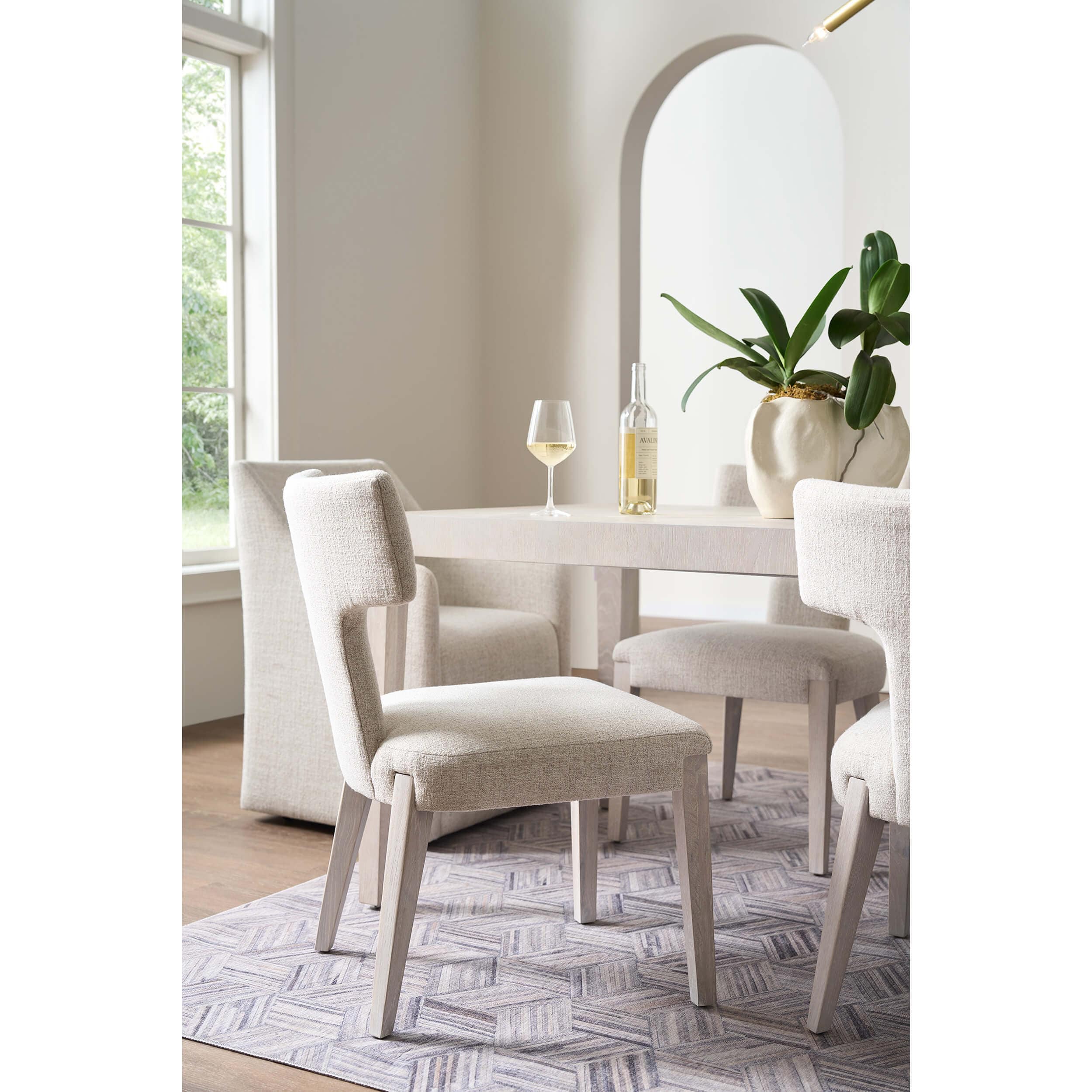 Raen Side Chair, Monique Linen/White Oak - Image 4