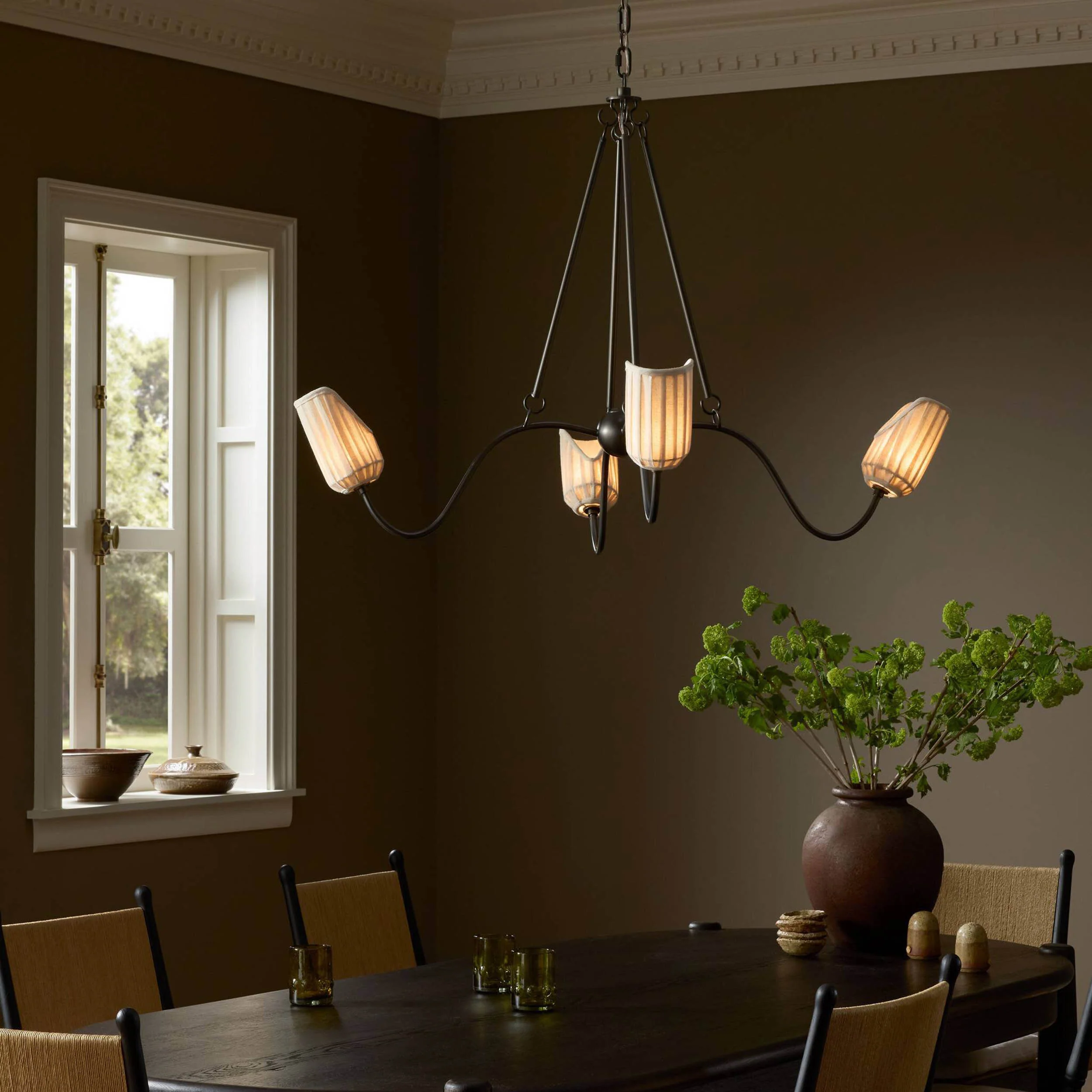 Rafa Chandelier, Aged Antique Brass by Amber Lewis x Four Hands - Image 8