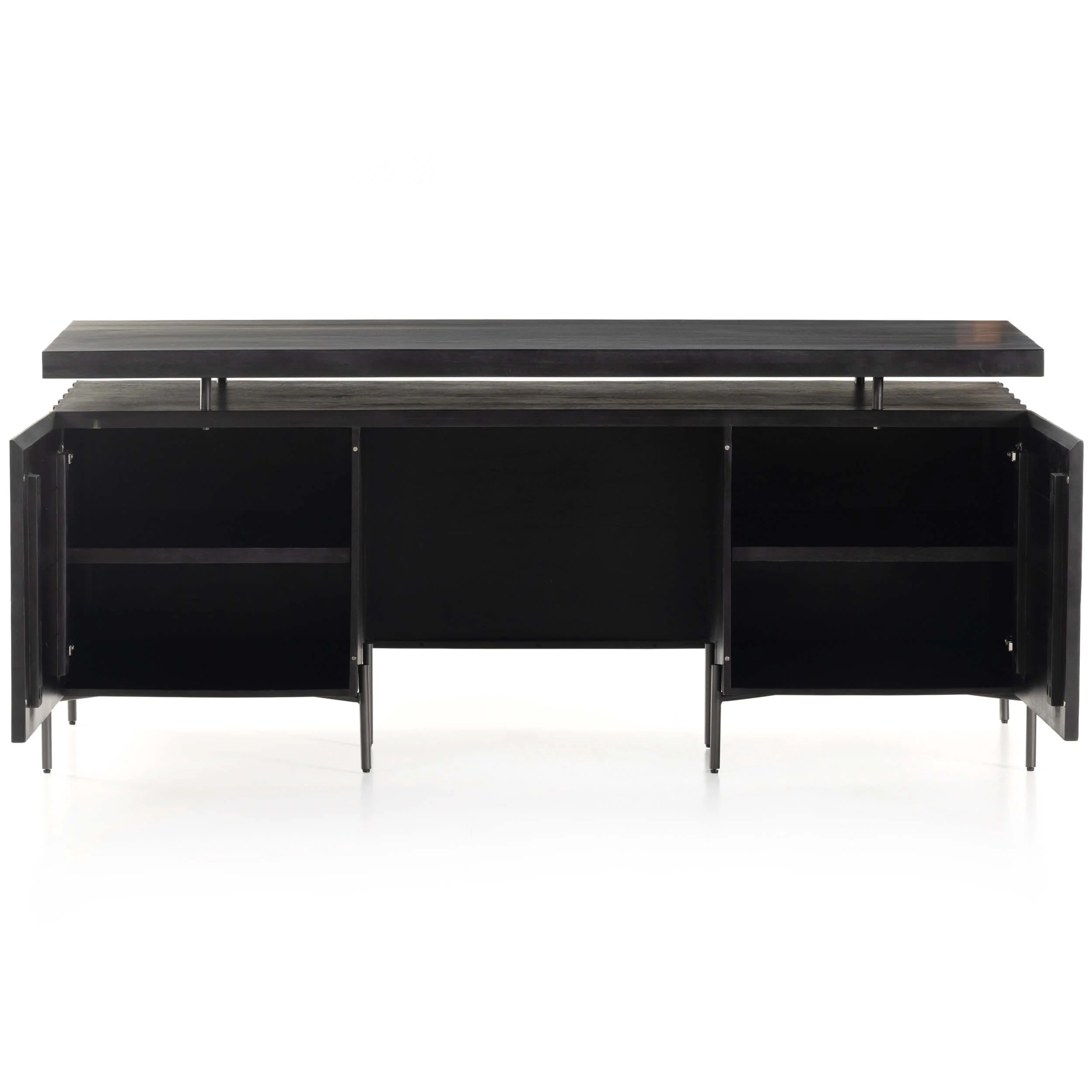 Raffael Desk, Carved Black by Four Hands - Image 5