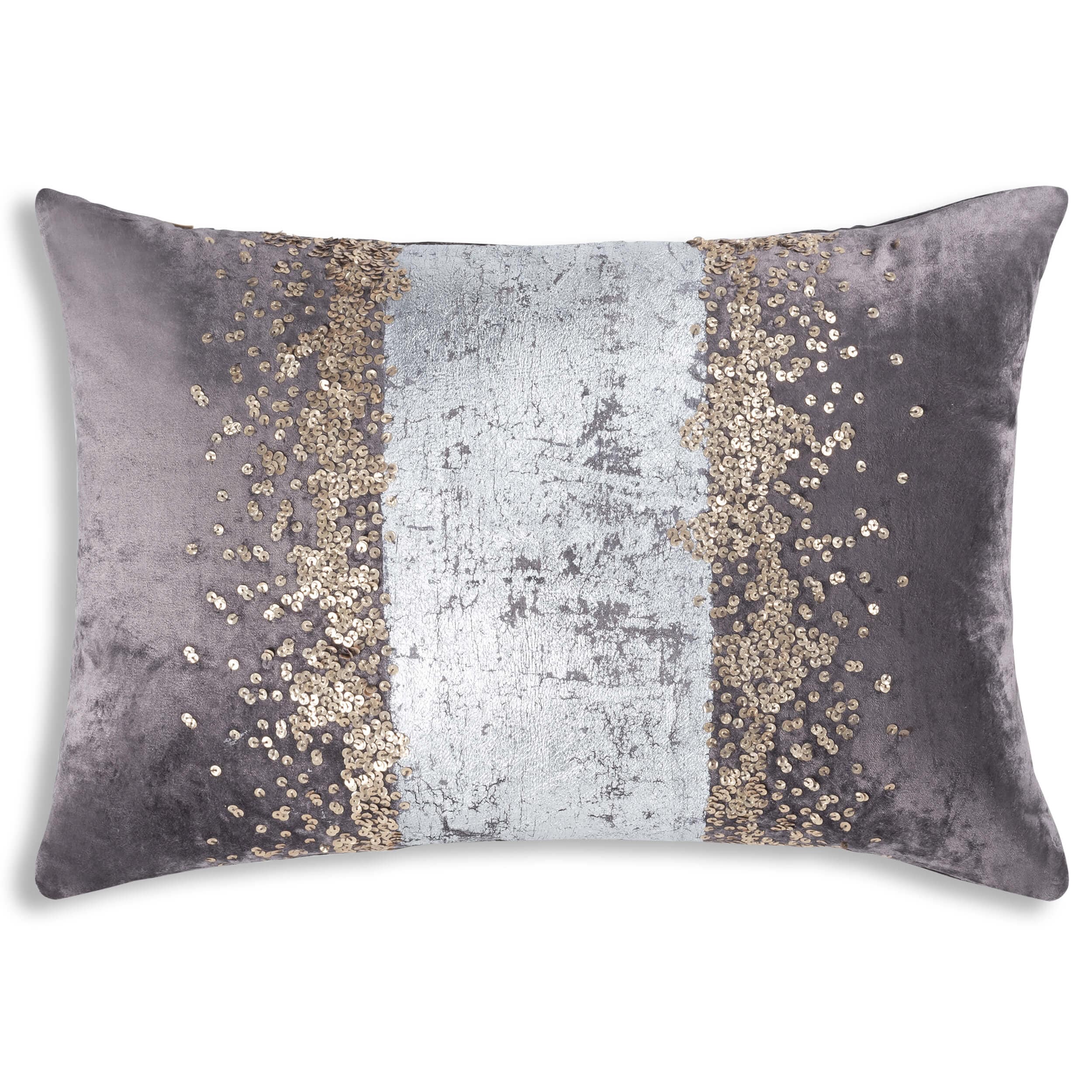 Raina Lumbar Pillow, Grey