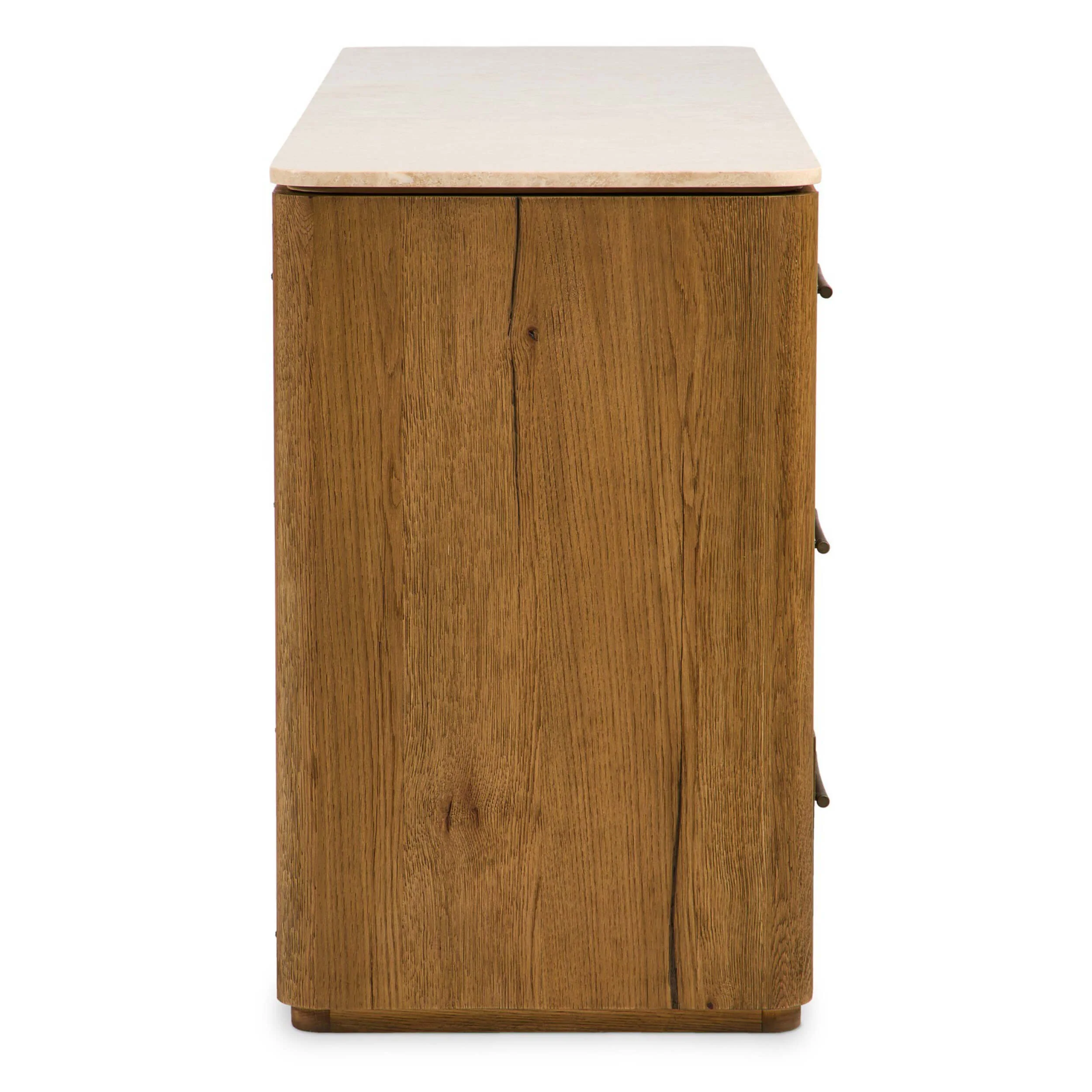 Raleigh 6 Drawer Dresser, Worn Oak by Four Hands - Image 3
