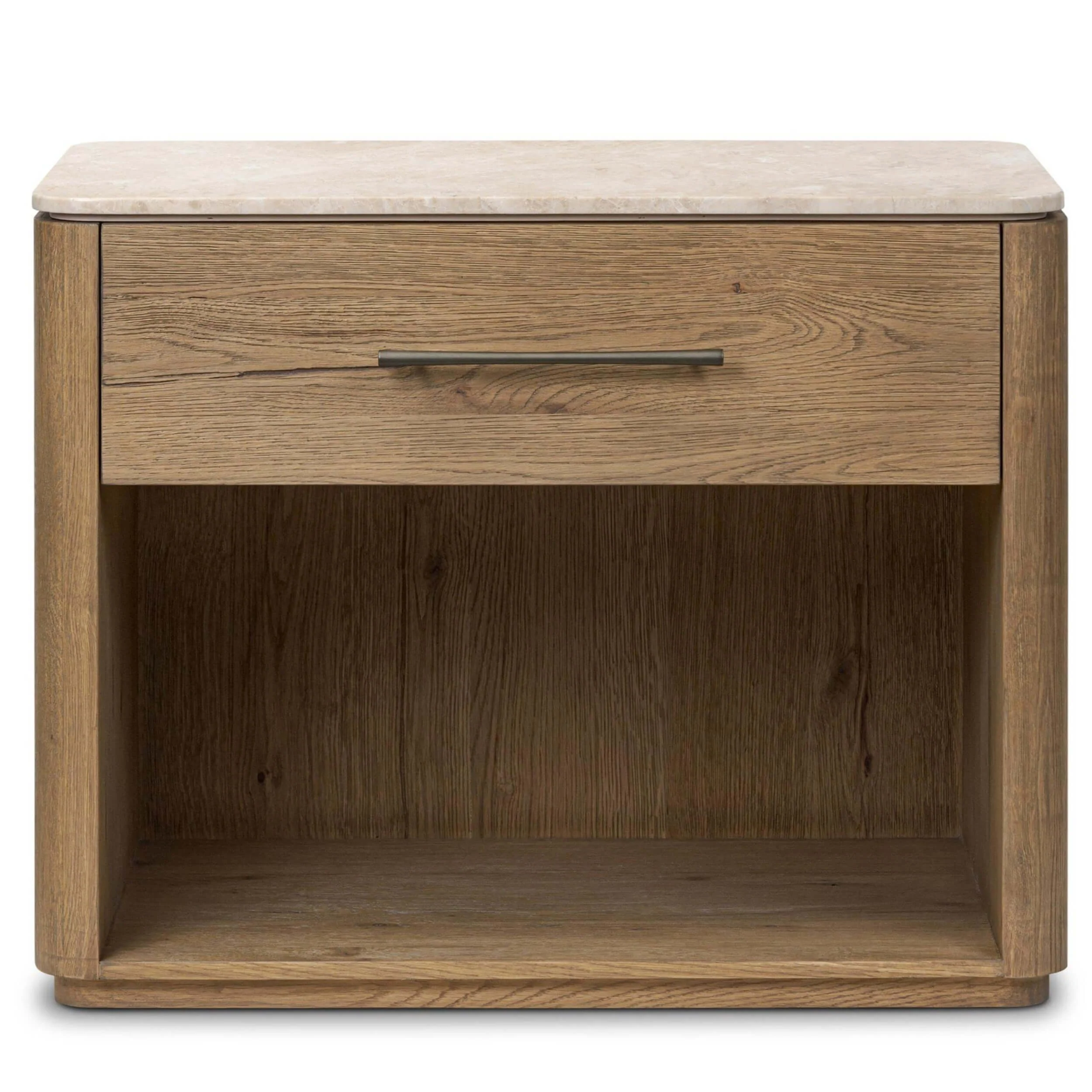 Raleigh Nightstand, Cappuccino Marble by Four Hands - Image 2