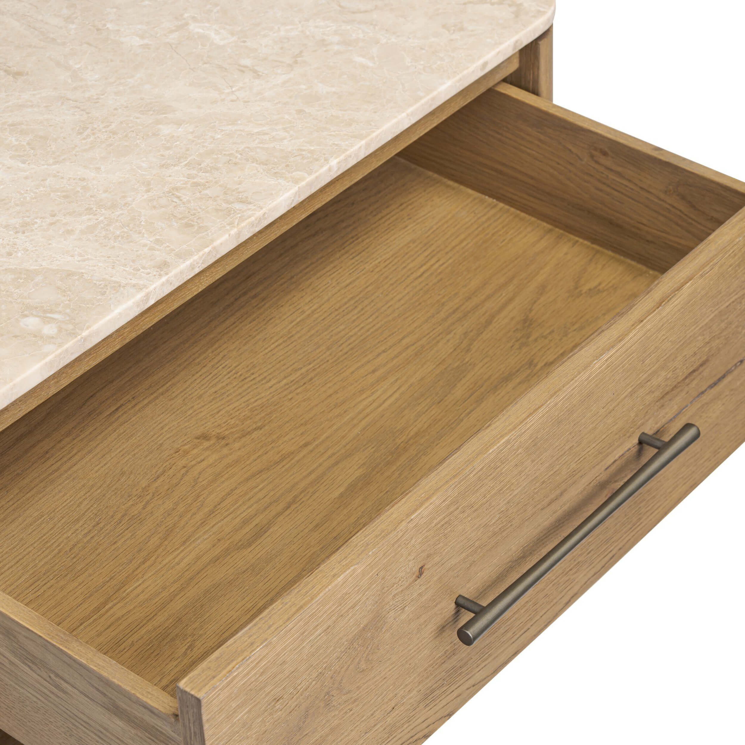 Raleigh Nightstand, Cappuccino Marble by Four Hands - Image 5