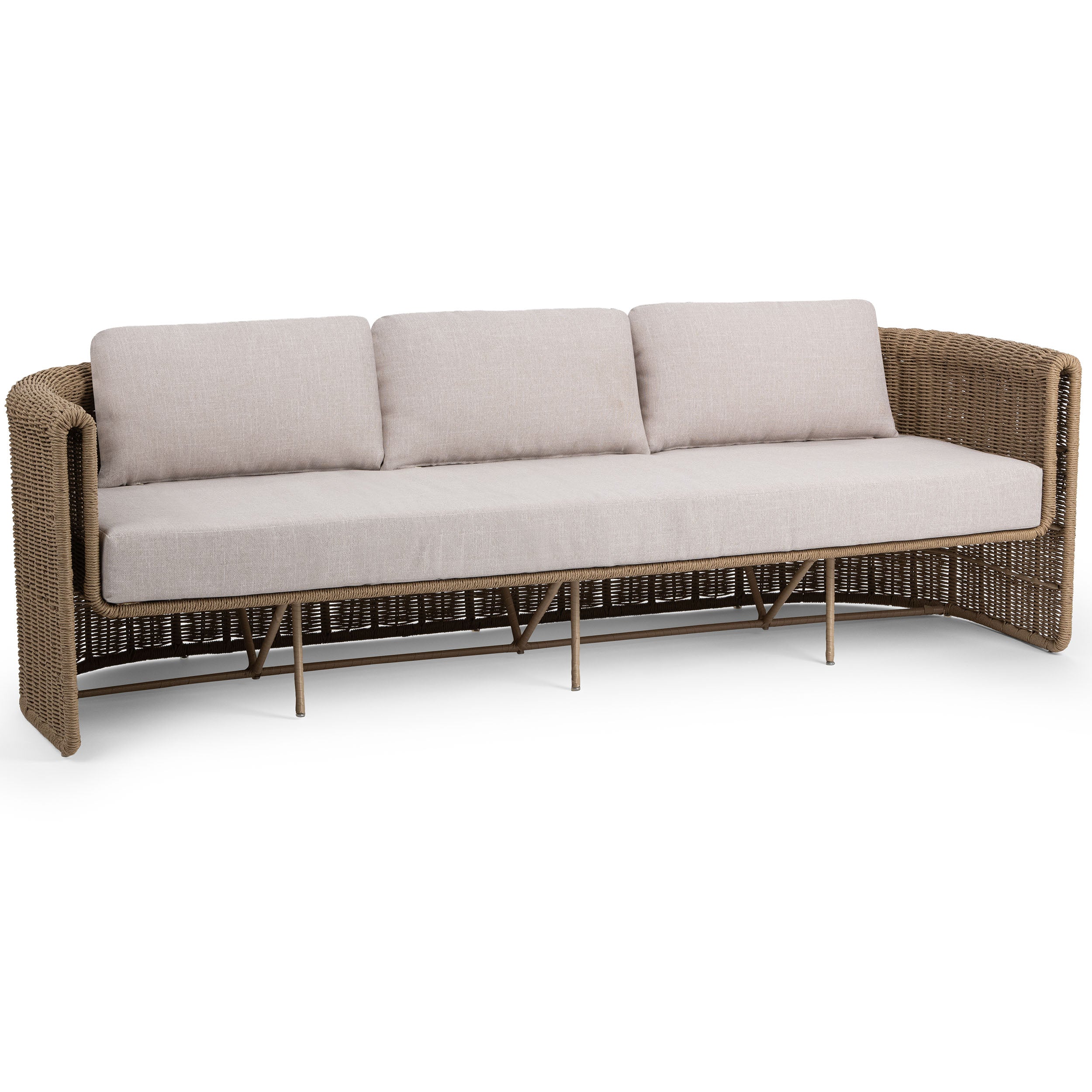 Rami Outdoor Sofa, Natural - Image 2
