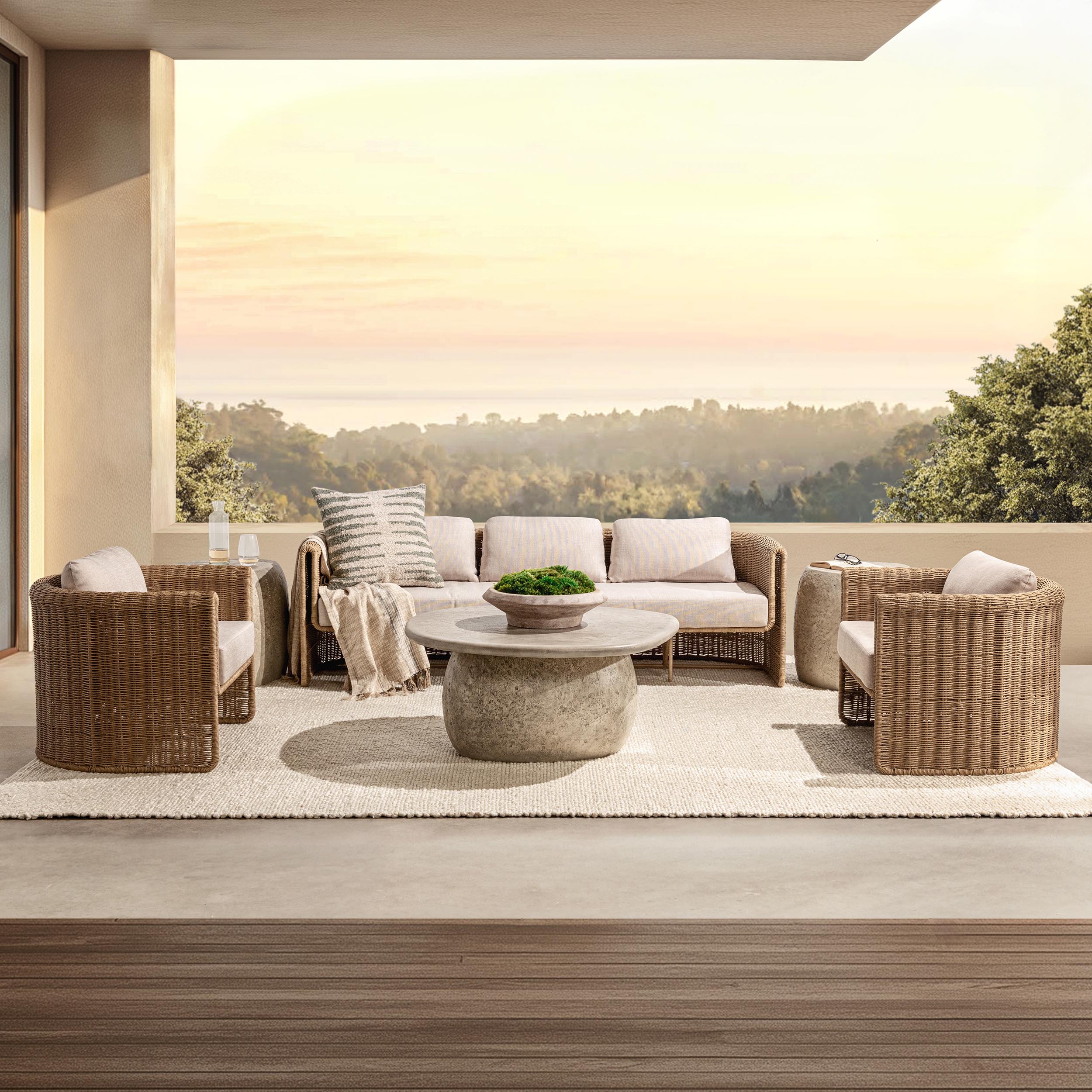 Rami Outdoor Sofa, Natural - Image 6
