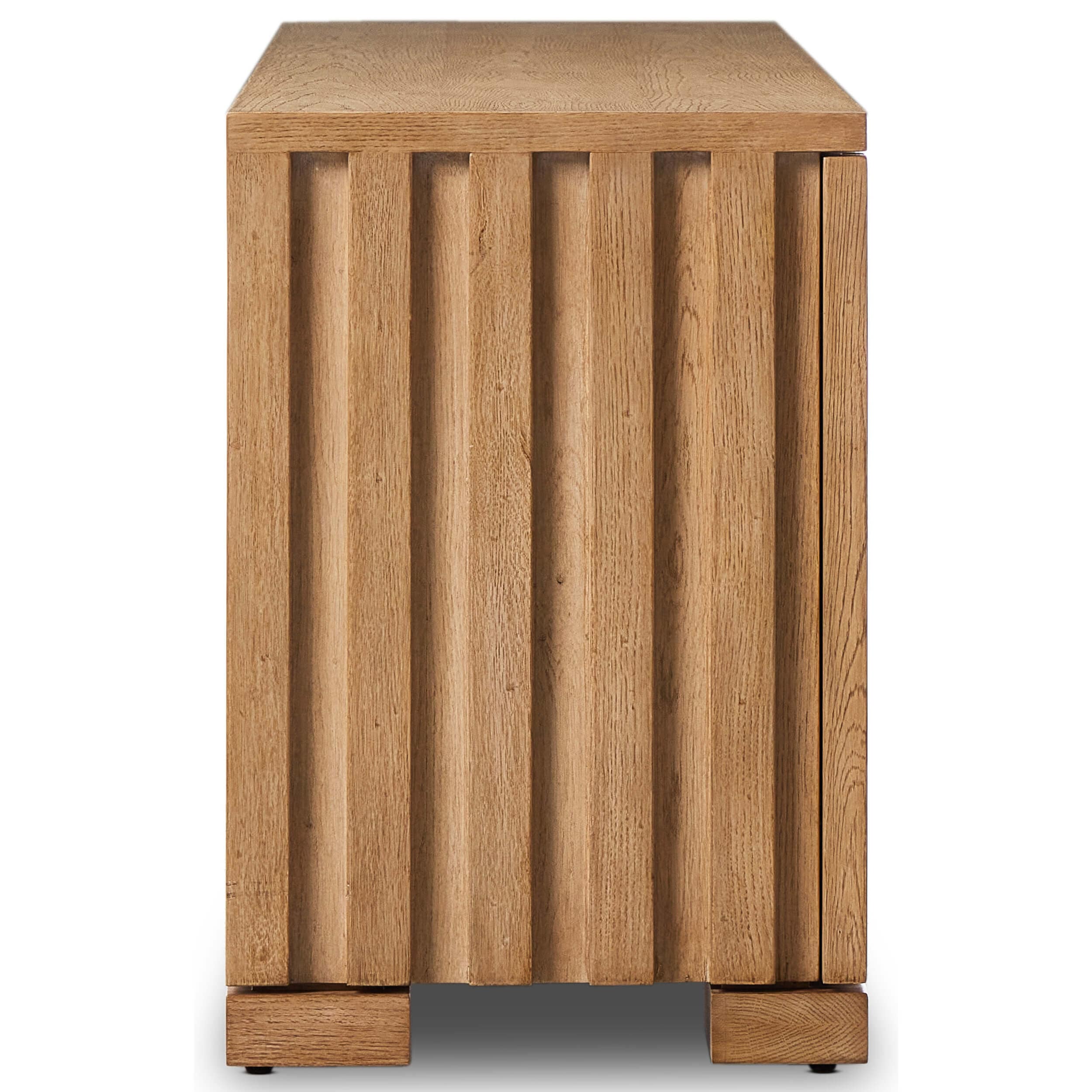 Ramos Media Console, Bleached Oak by Four Hands - Image 3
