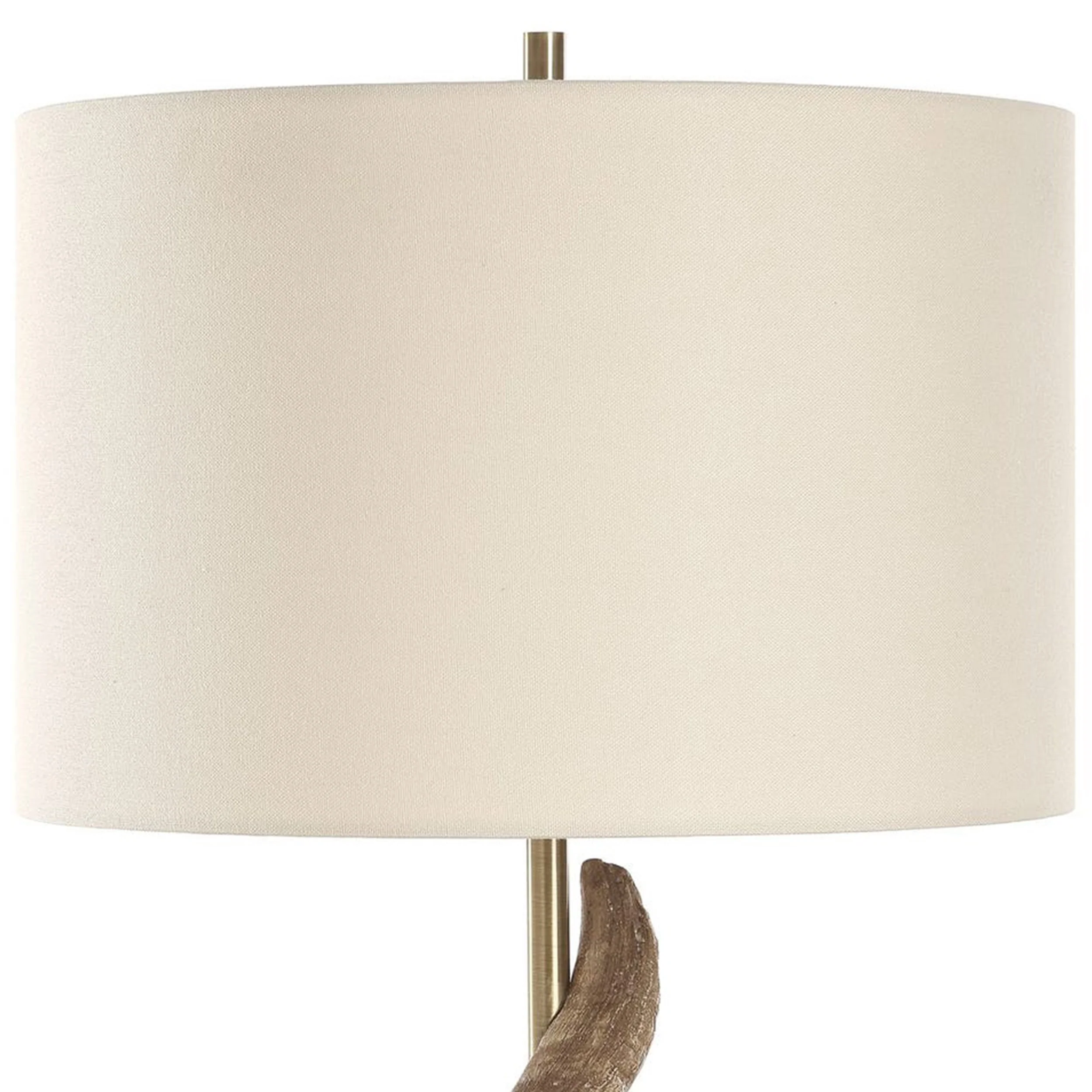 Rams Horn Table Lamp, Antique Brass - Image 3