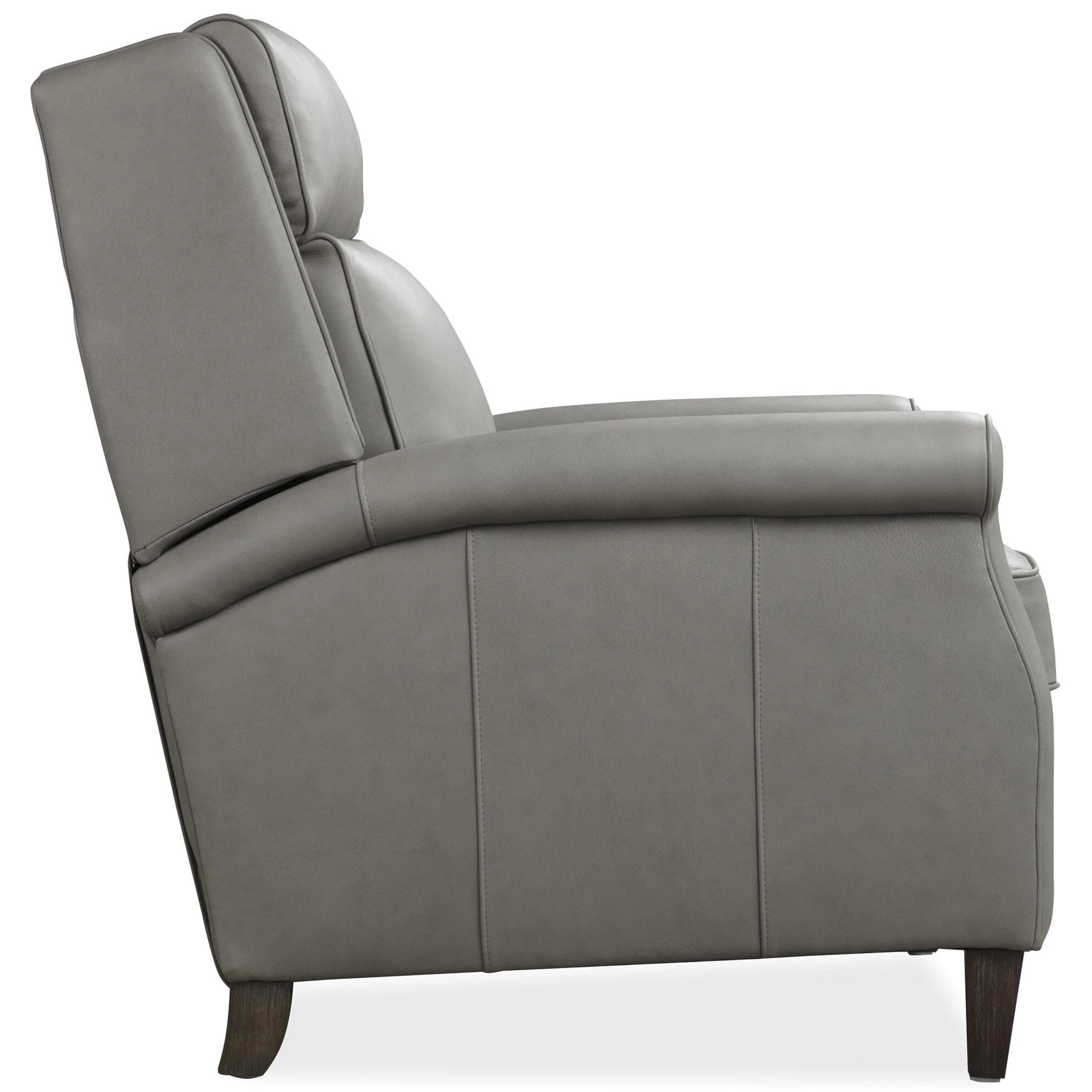 Randall Leather Power Recliner, Billows Mushroom - Image 3