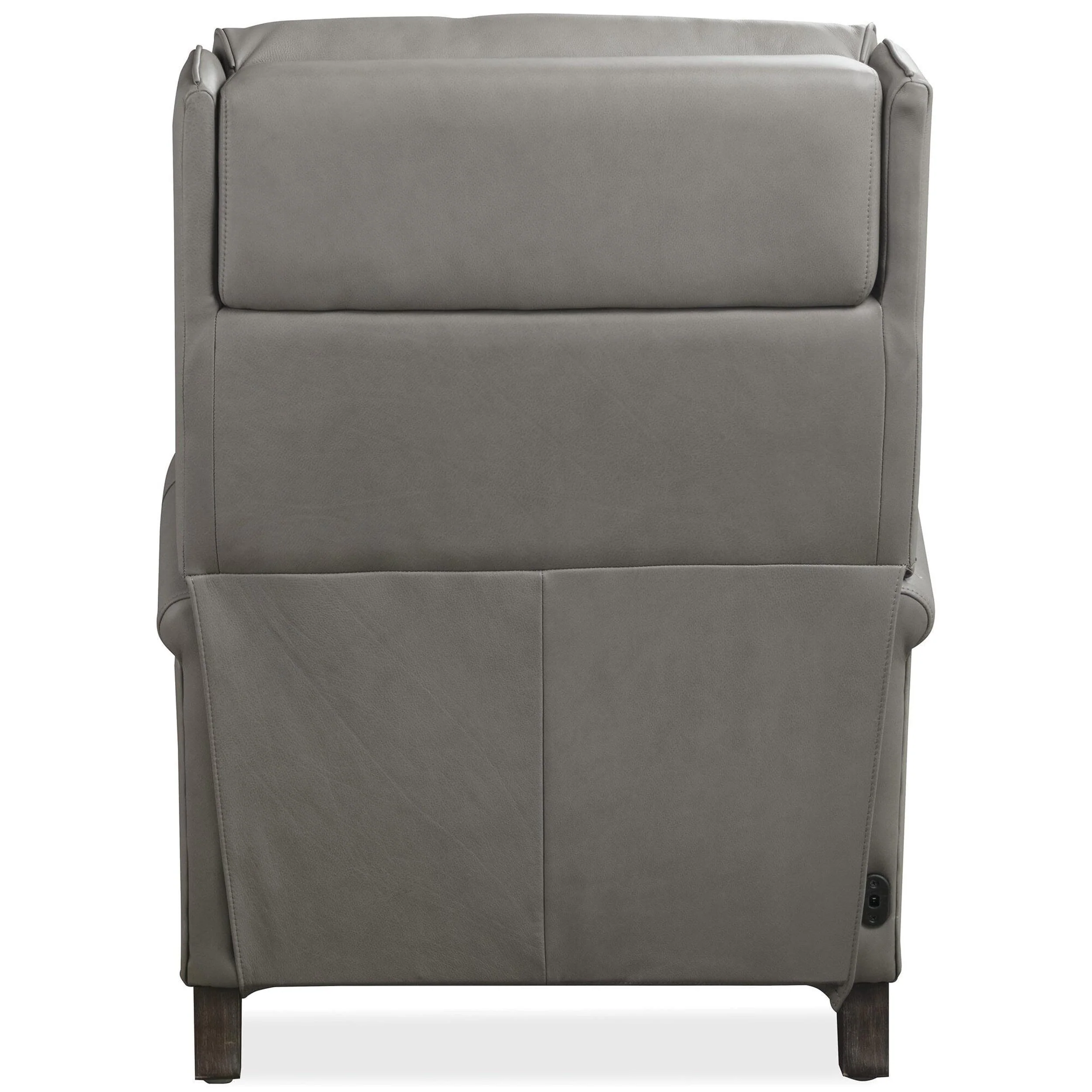 Randall Leather Power Recliner, Billows Mushroom - Image 4