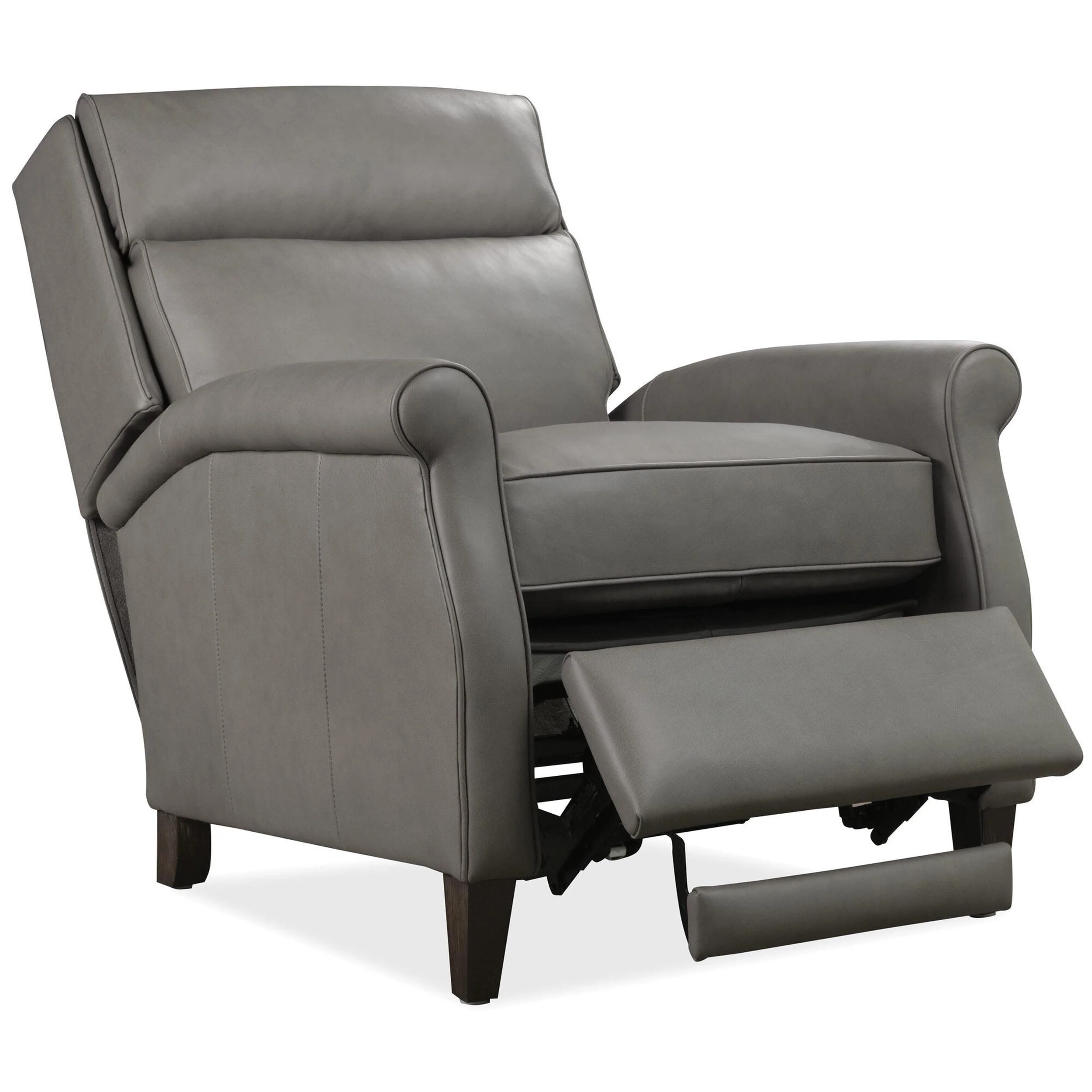 Randall Leather Power Recliner, Billows Mushroom - Image 5