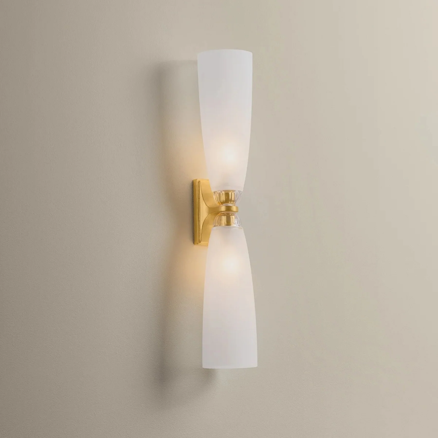 Ravenswood Double Wall Sconce, Vintage Gold Leaf - Image 2